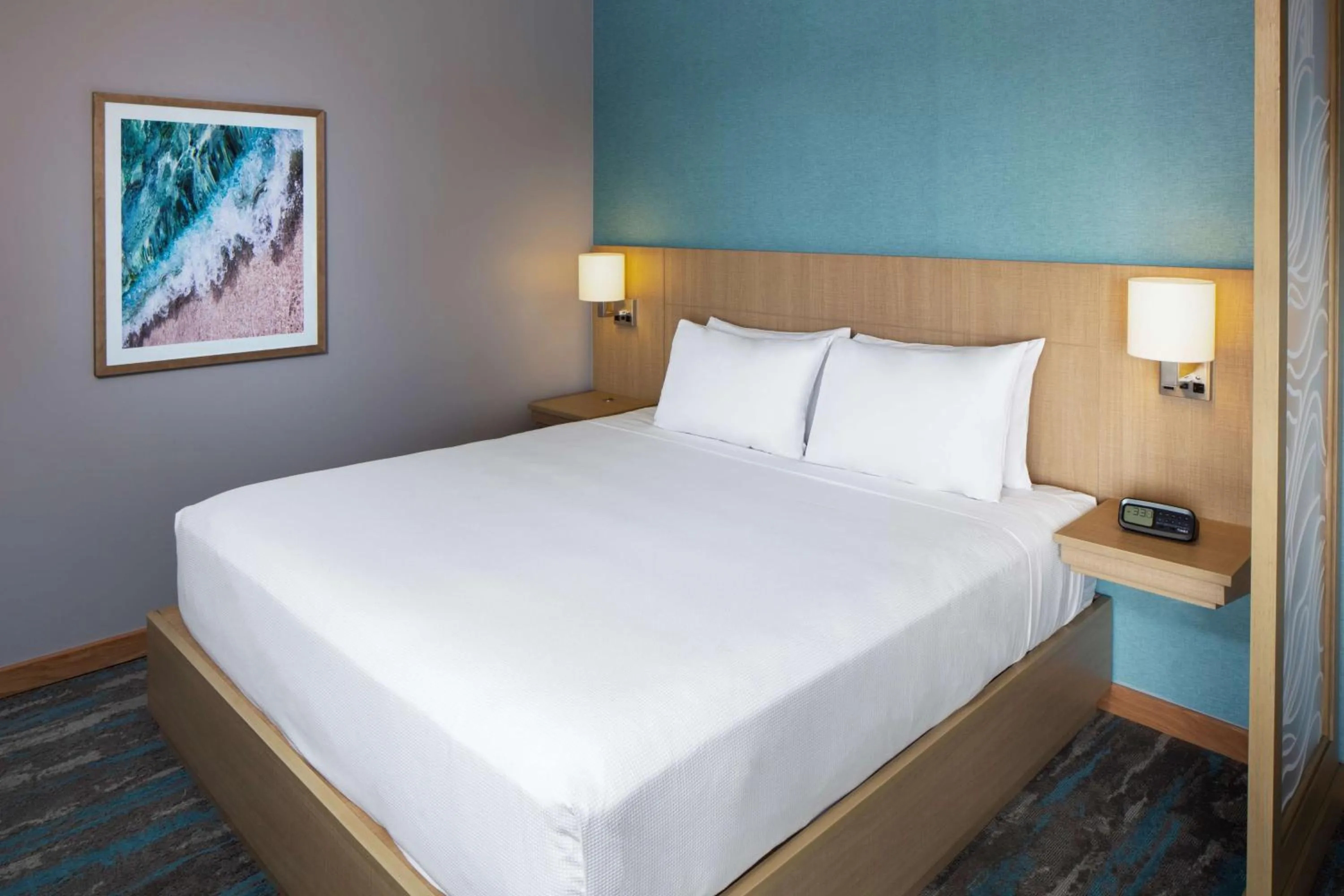 Photo of the whole room, Bed in Hyatt Place Aruba Airport