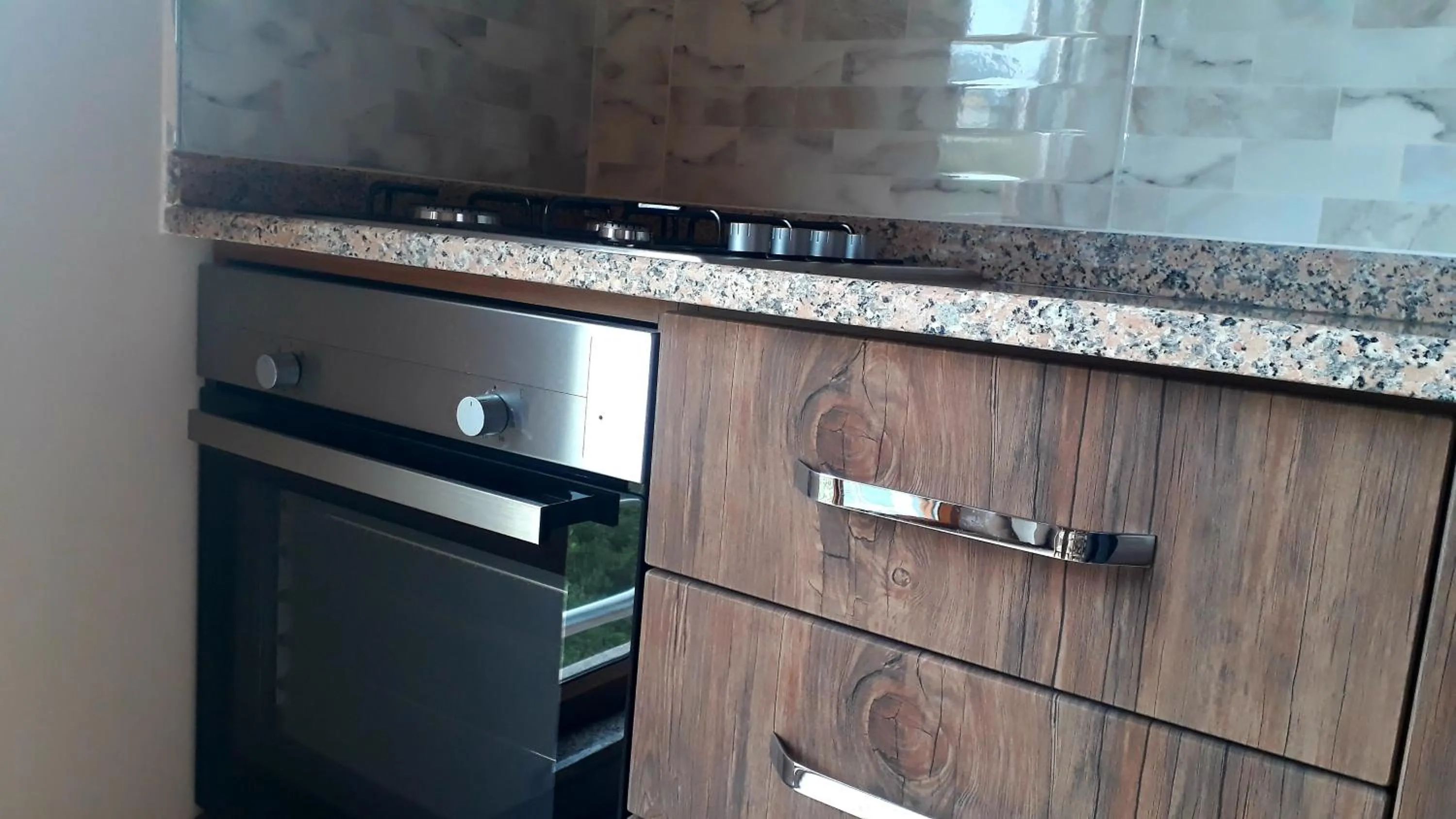 Kitchen or kitchenette in Erdem Apart Otel