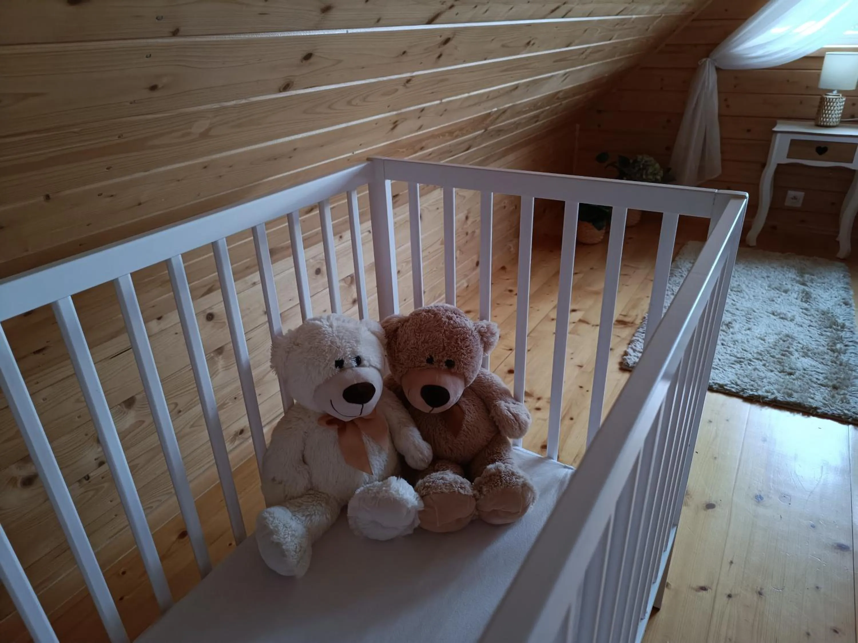 Bed in Szary domek nad jeziorem