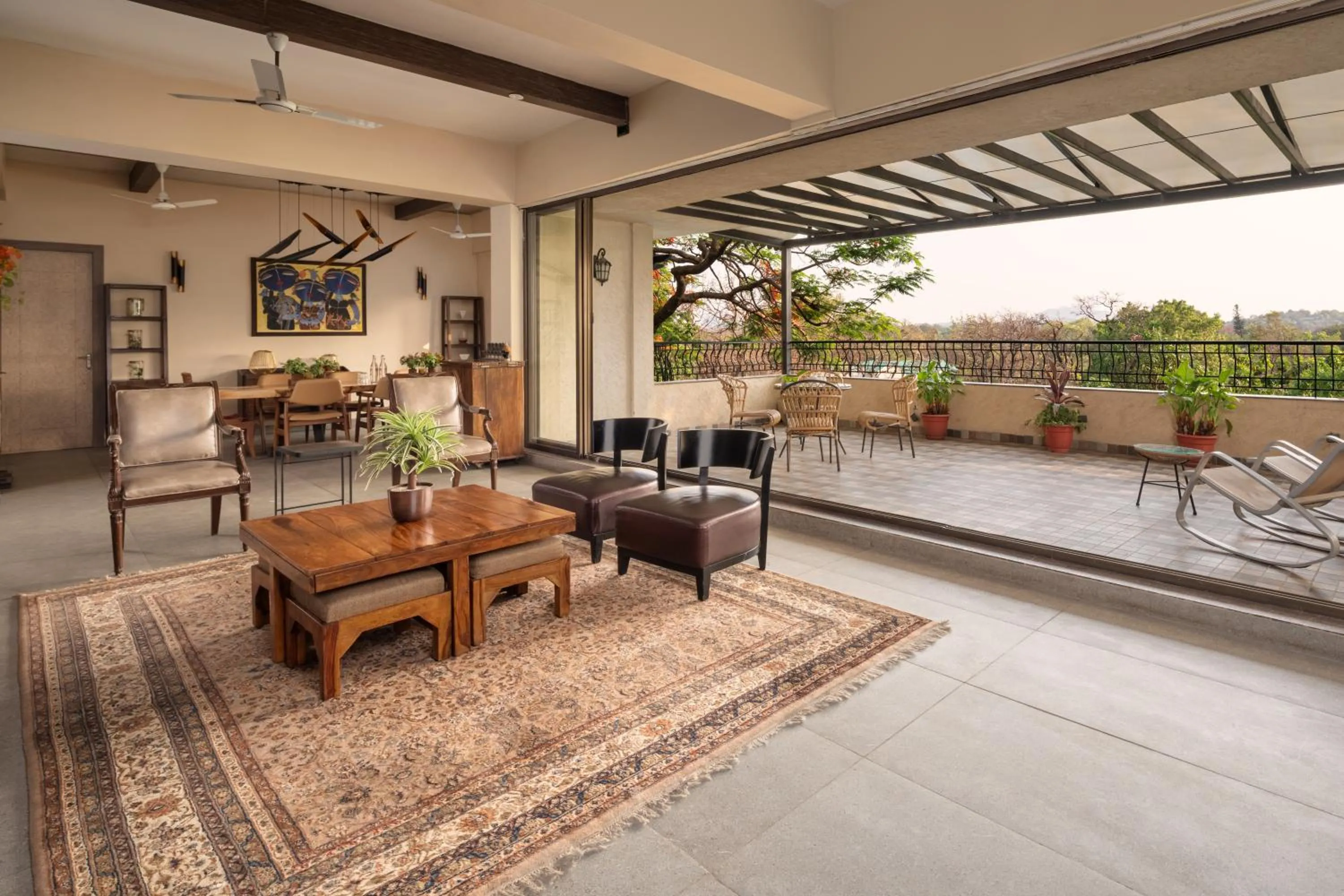 Living room in The Summer House, Pachmarhi - AM Hotel Kollection