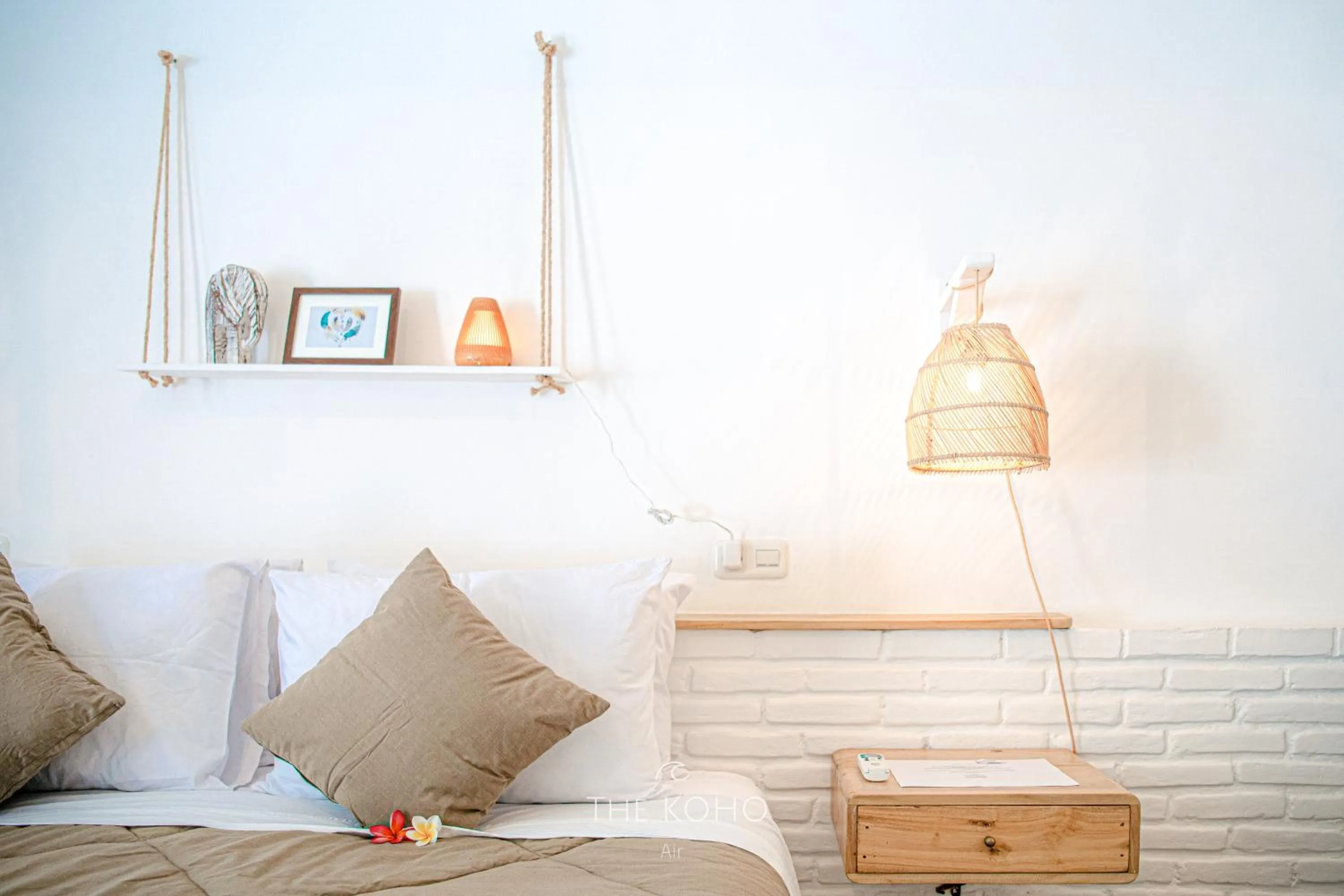 Decorative detail, Bed in The Koho Air Hotel