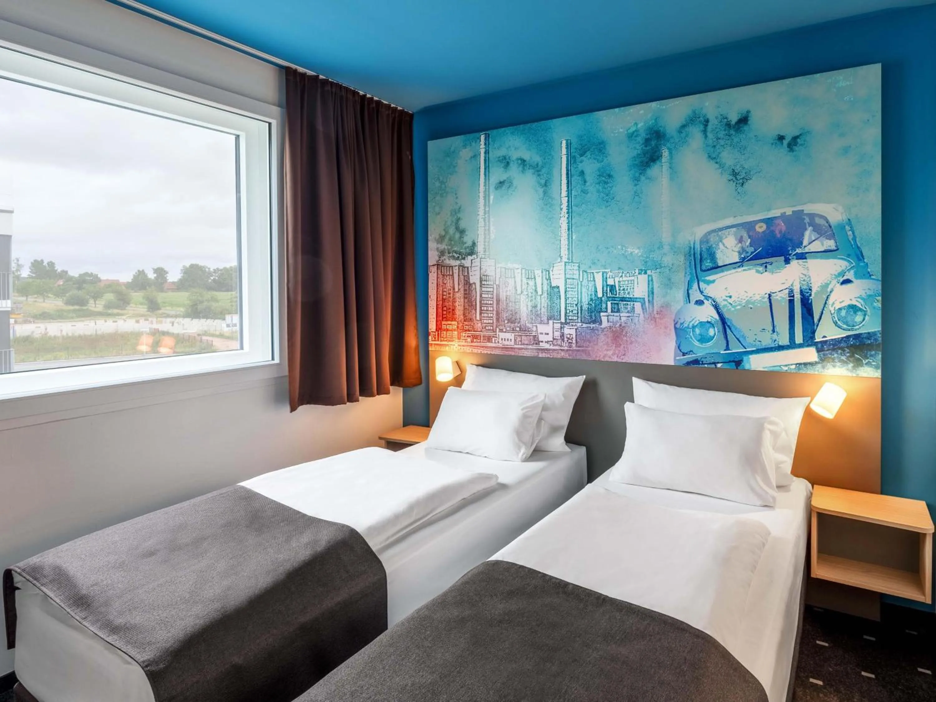 Photo of the whole room, Bed in B&B Hotel Wolfsburg-Weyhausen