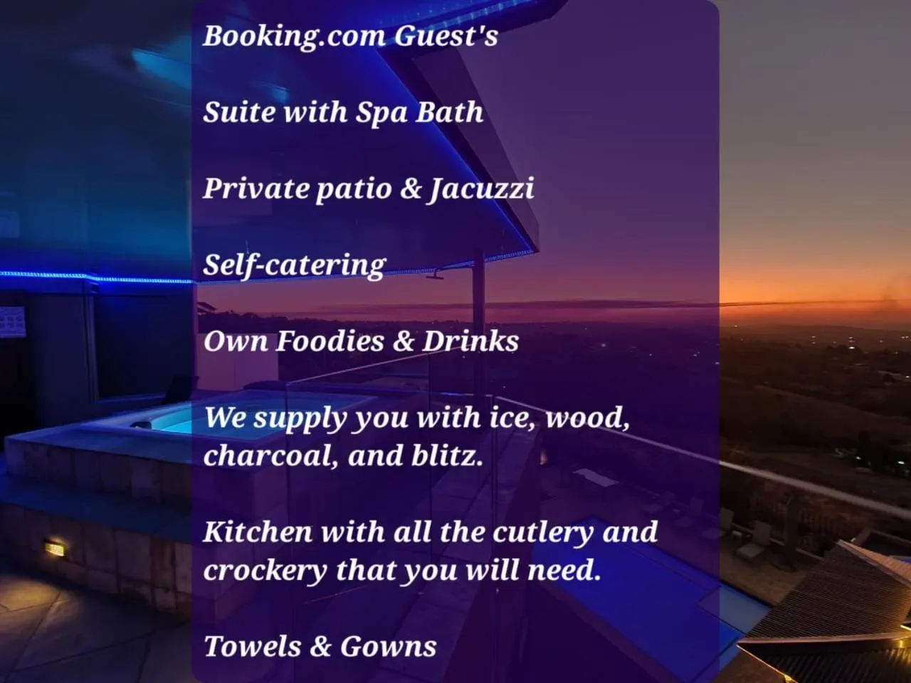 Text overlay in Weston Guest House Krugersdorp