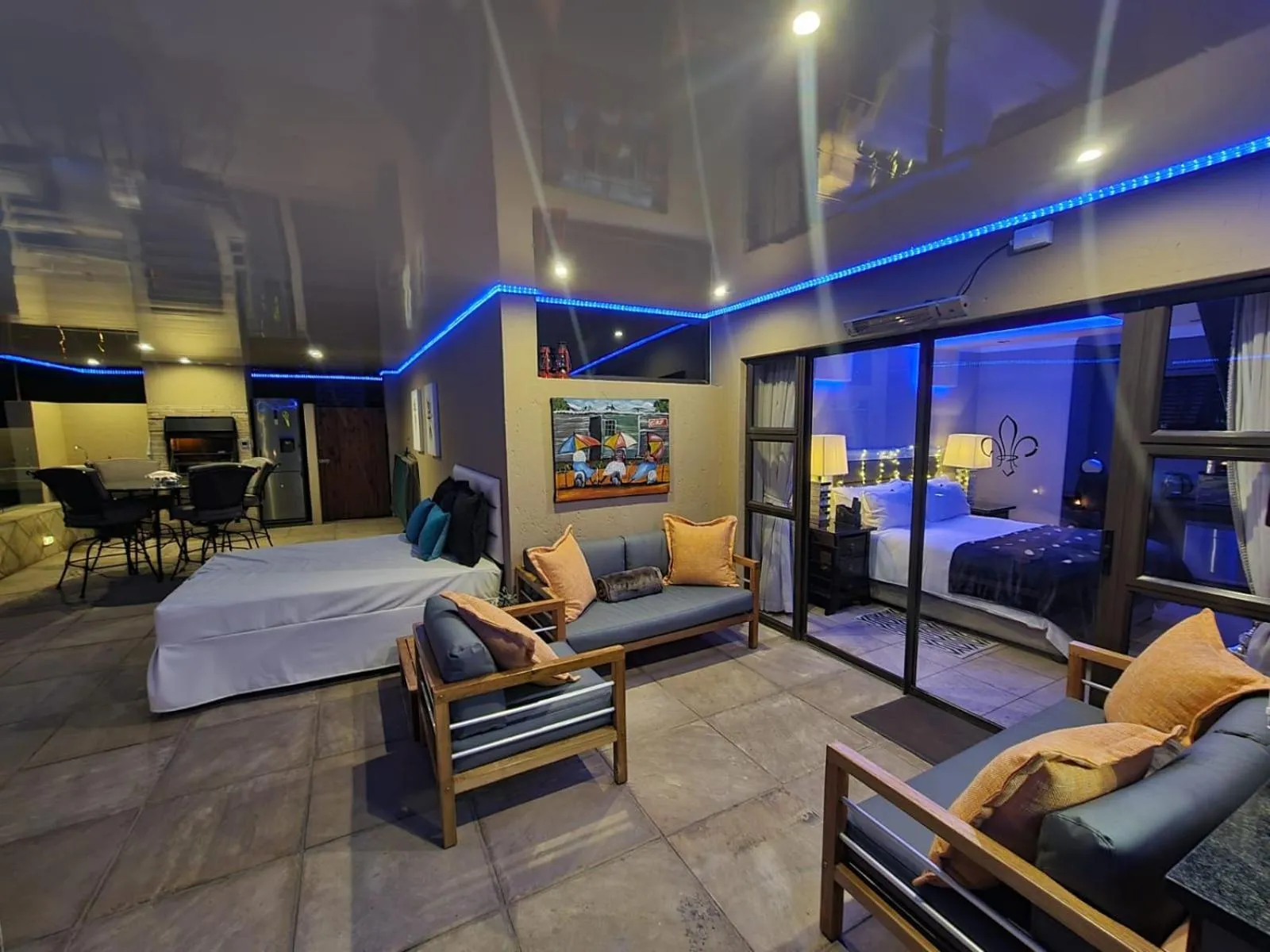 Patio, Bed in Weston Guest House Krugersdorp