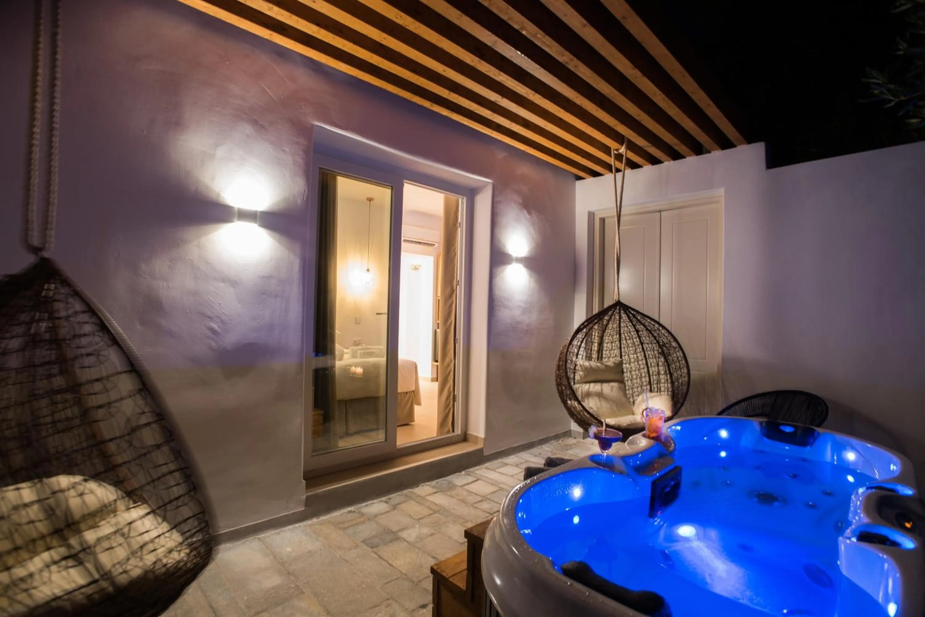 Balcony/Terrace in Omnia Mykonos Boutique Hotel & Suites