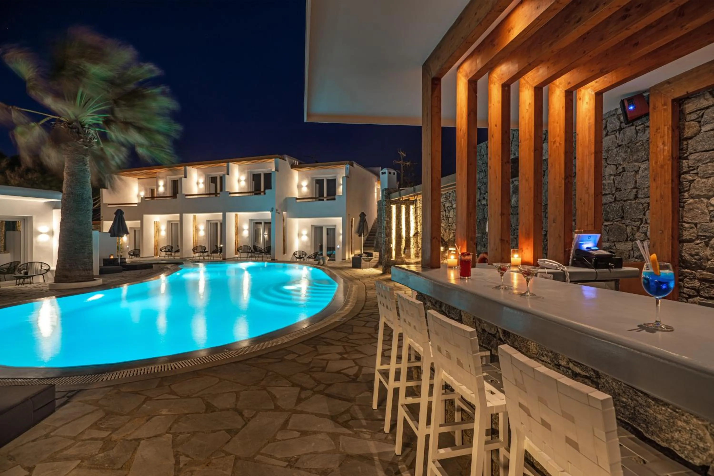 Pool view in Omnia Mykonos Boutique Hotel & Suites