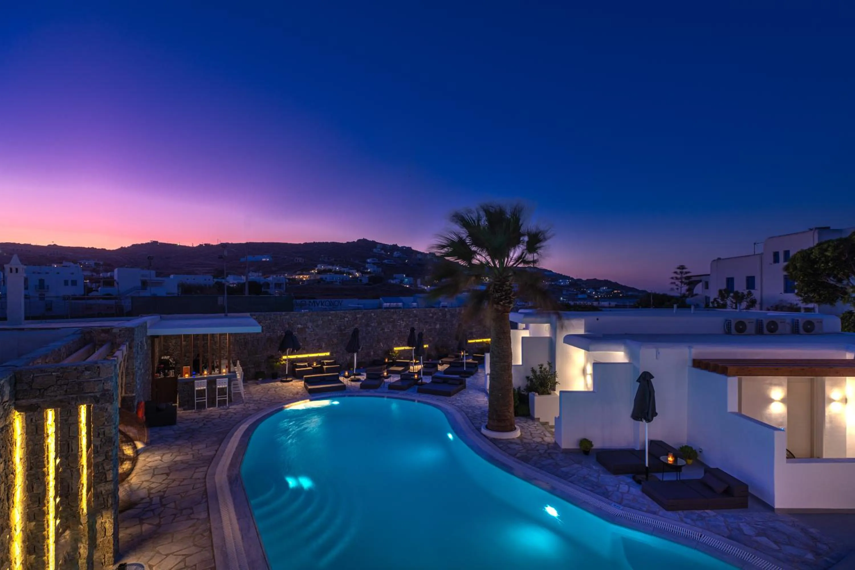 Pool view in Omnia Mykonos Boutique Hotel & Suites