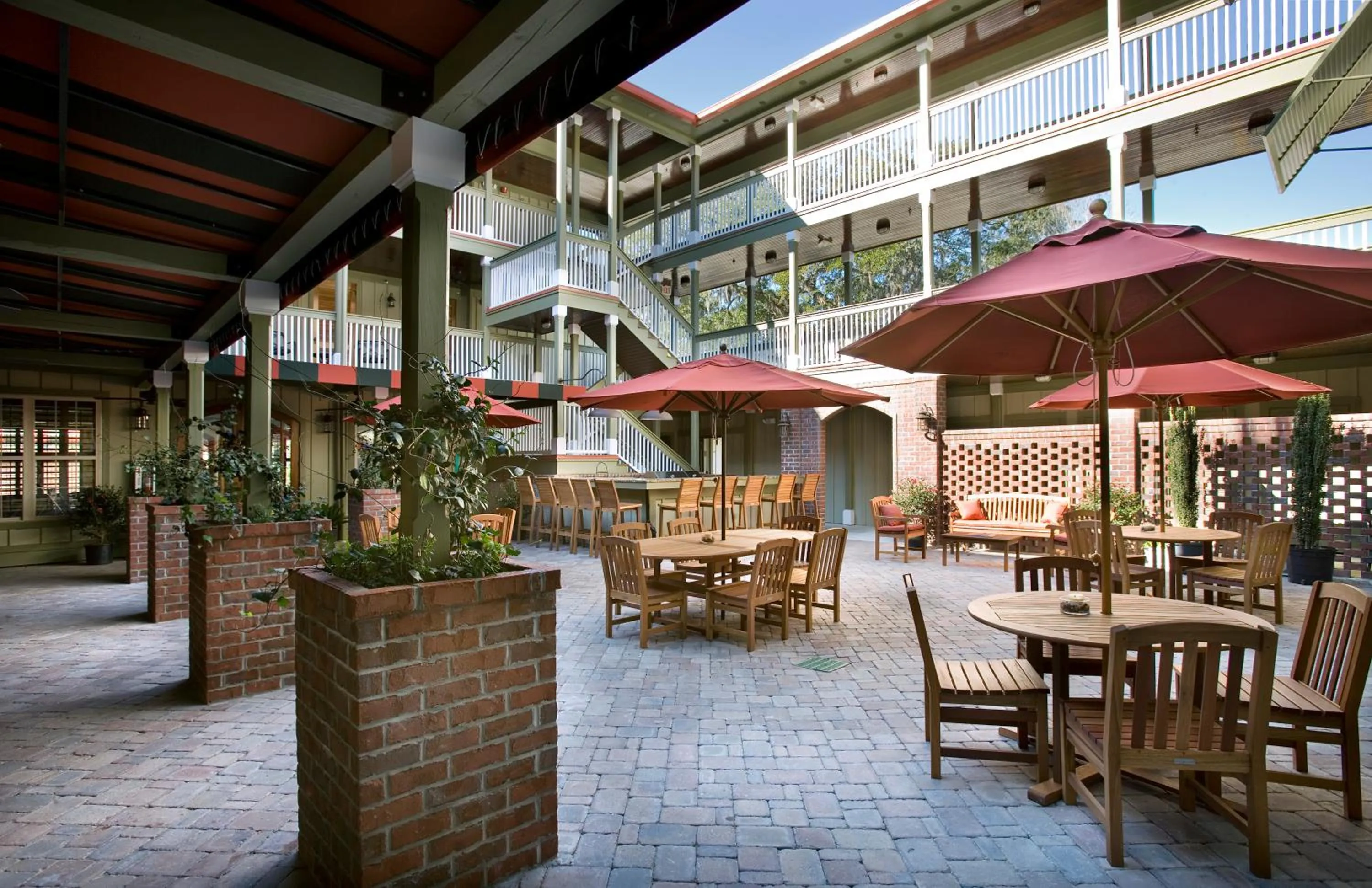 Patio in The Inlet Sports Lodge