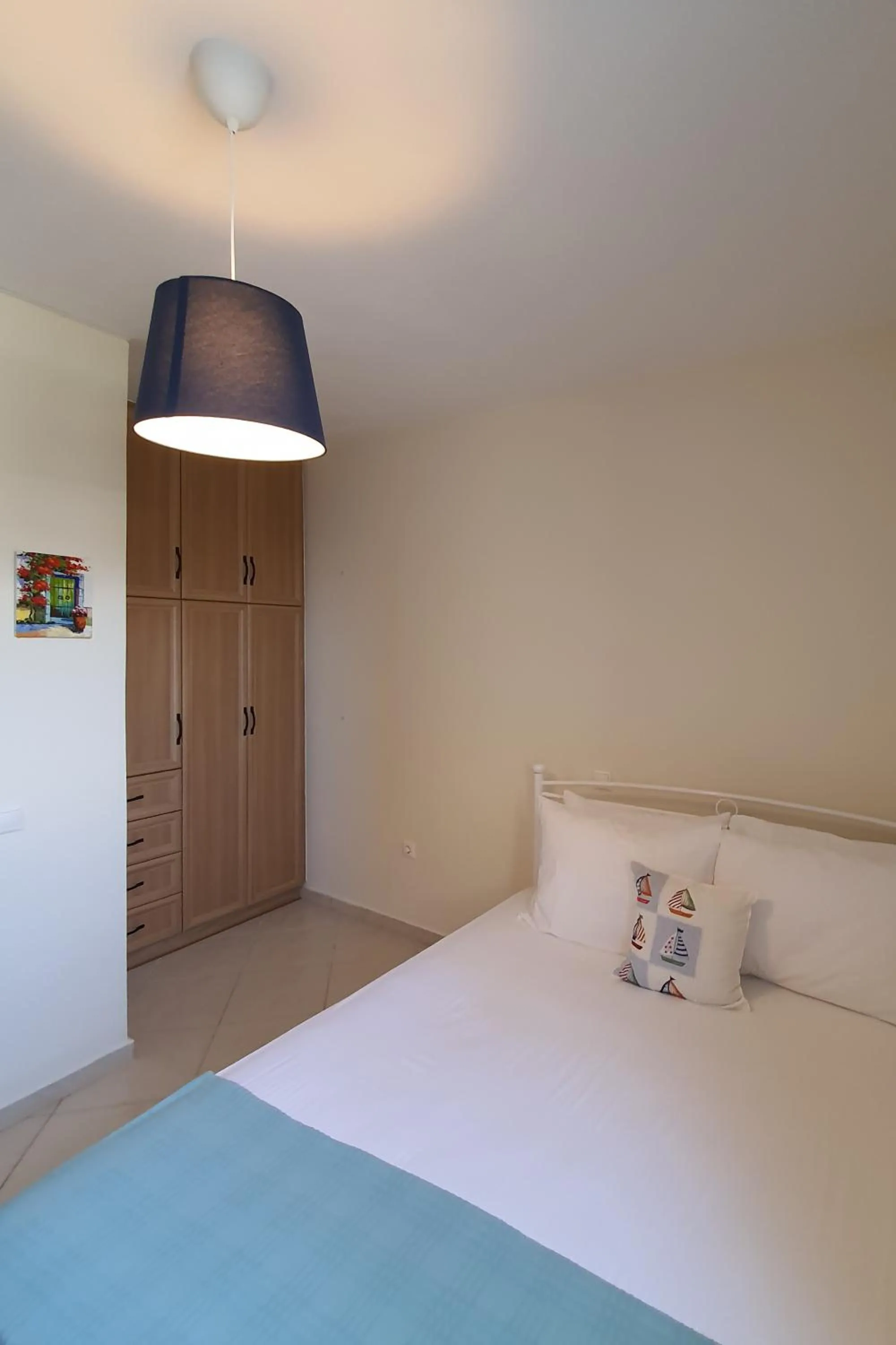 Bedroom, Bed in Monolithos Villas