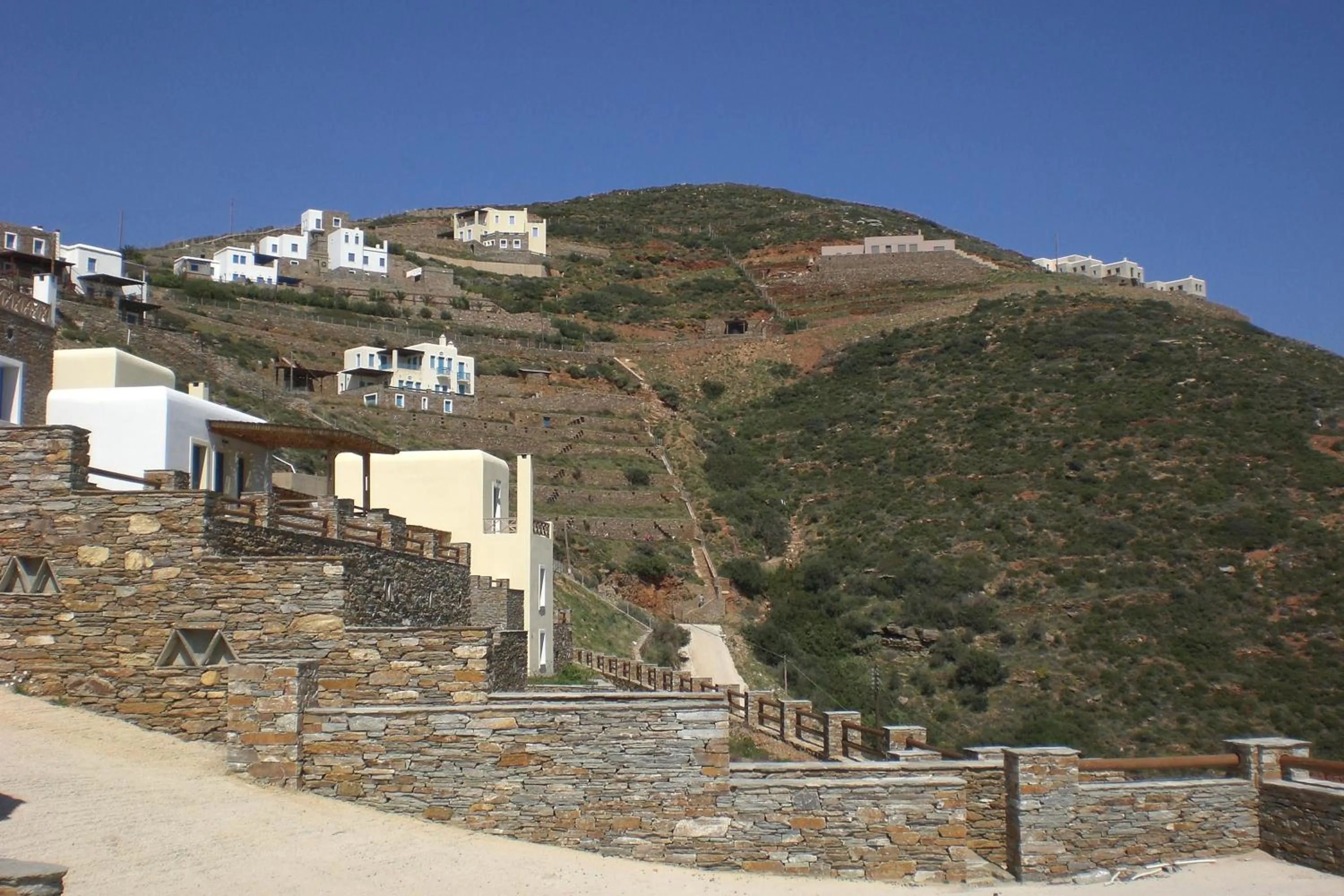 Mountain view in Monolithos Villas