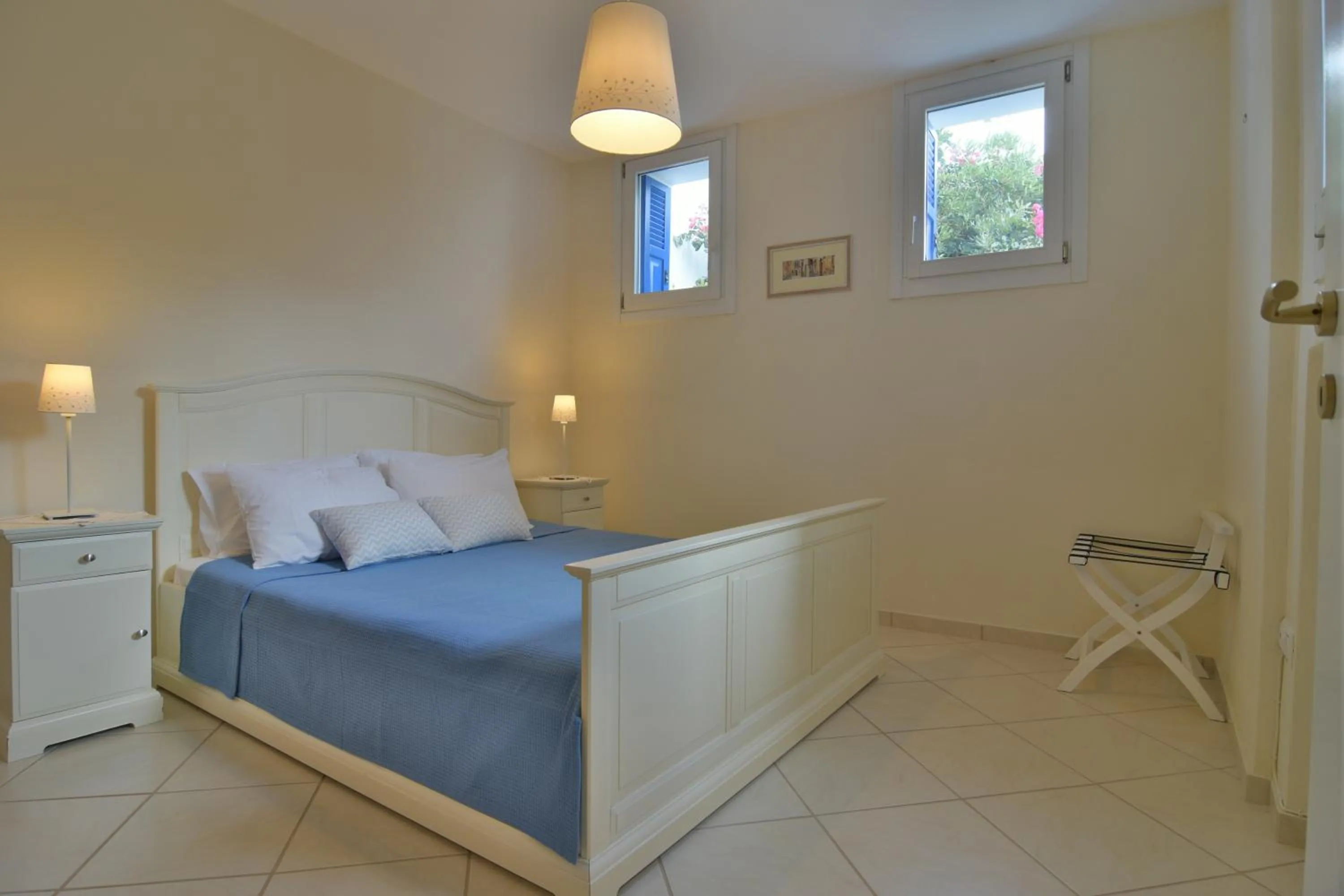 Bedroom, Bed in Monolithos Villas