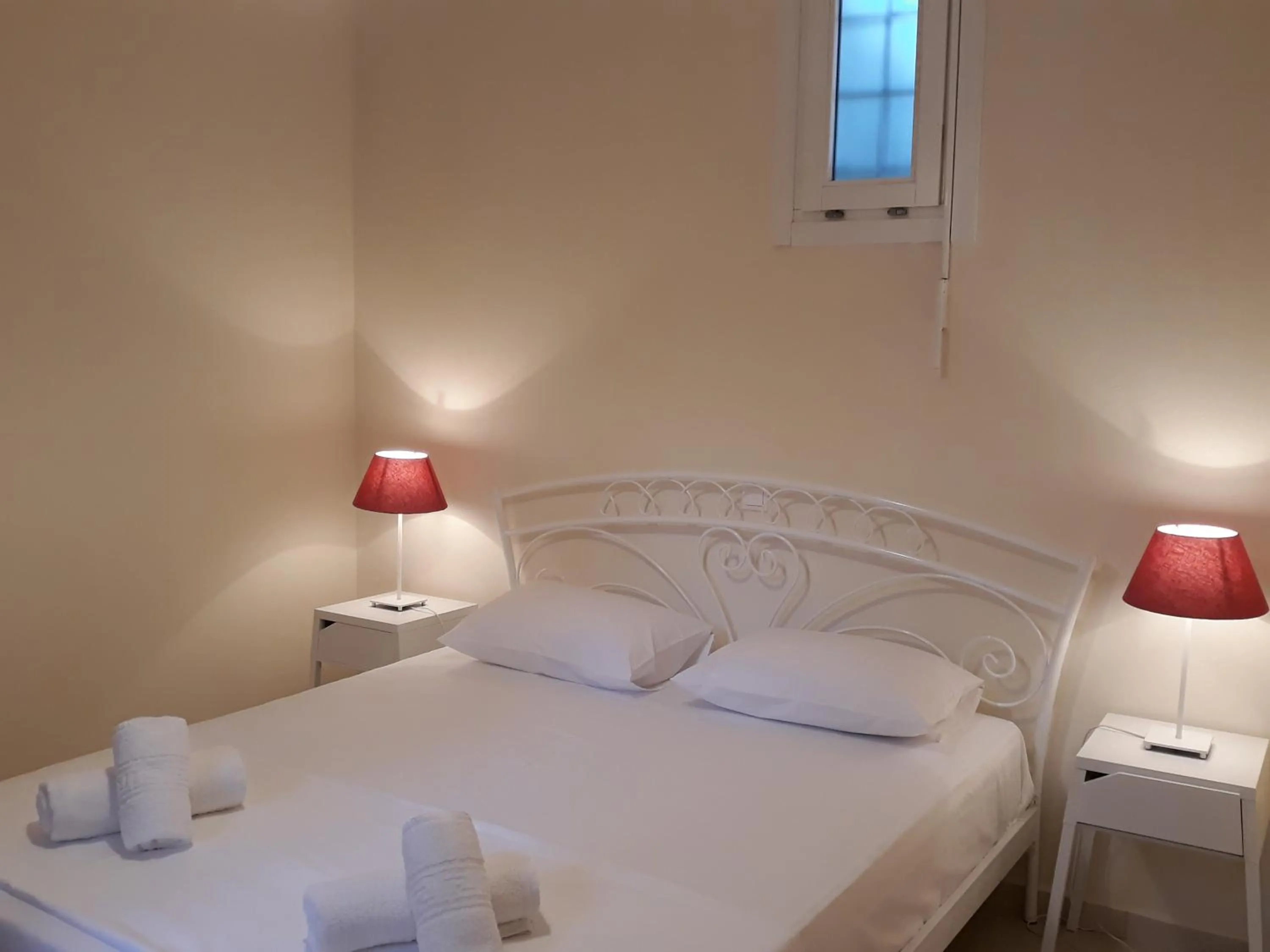 Bedroom, Bed in Monolithos Villas