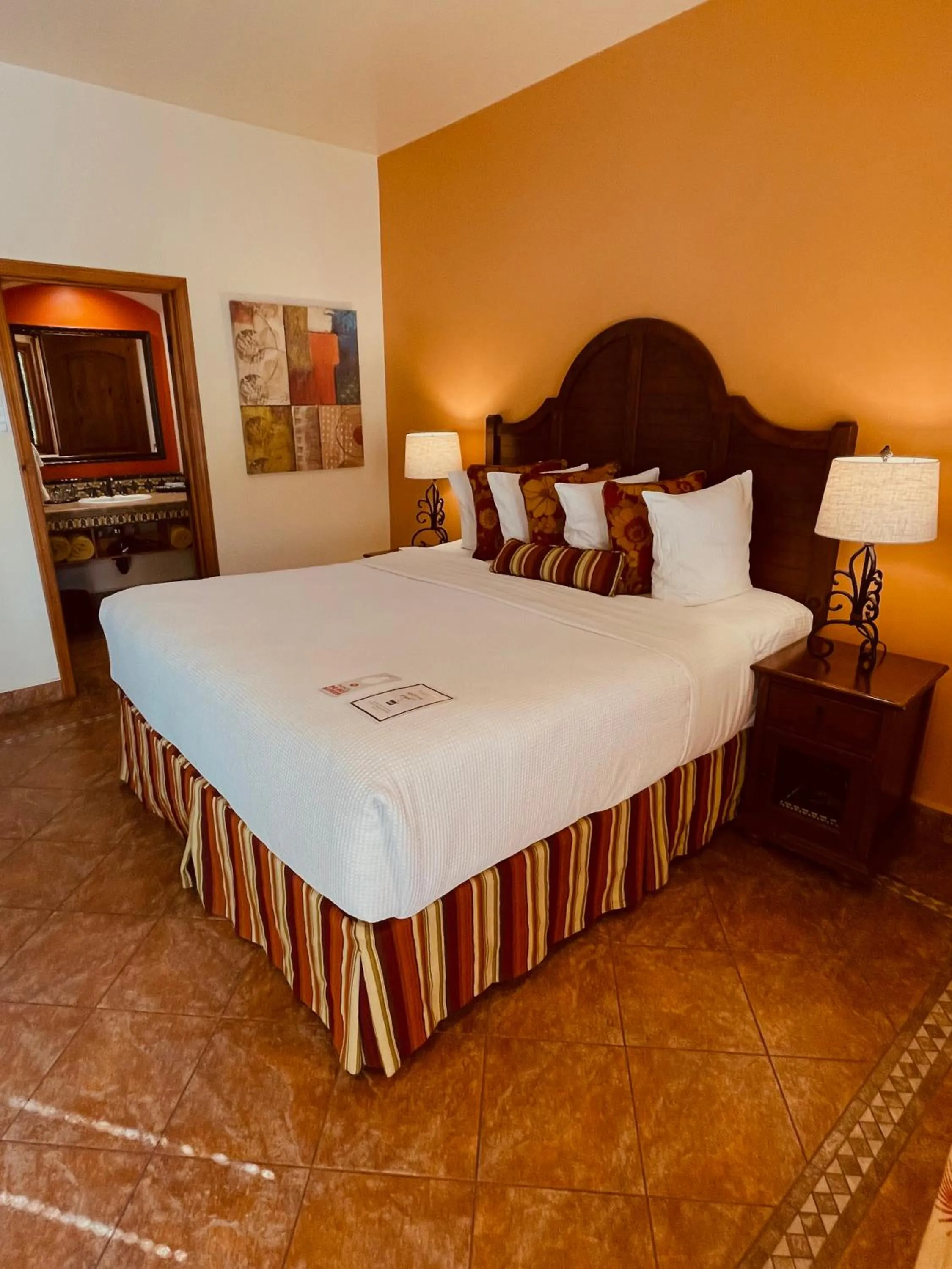 Bed in Los Arboles Hotel