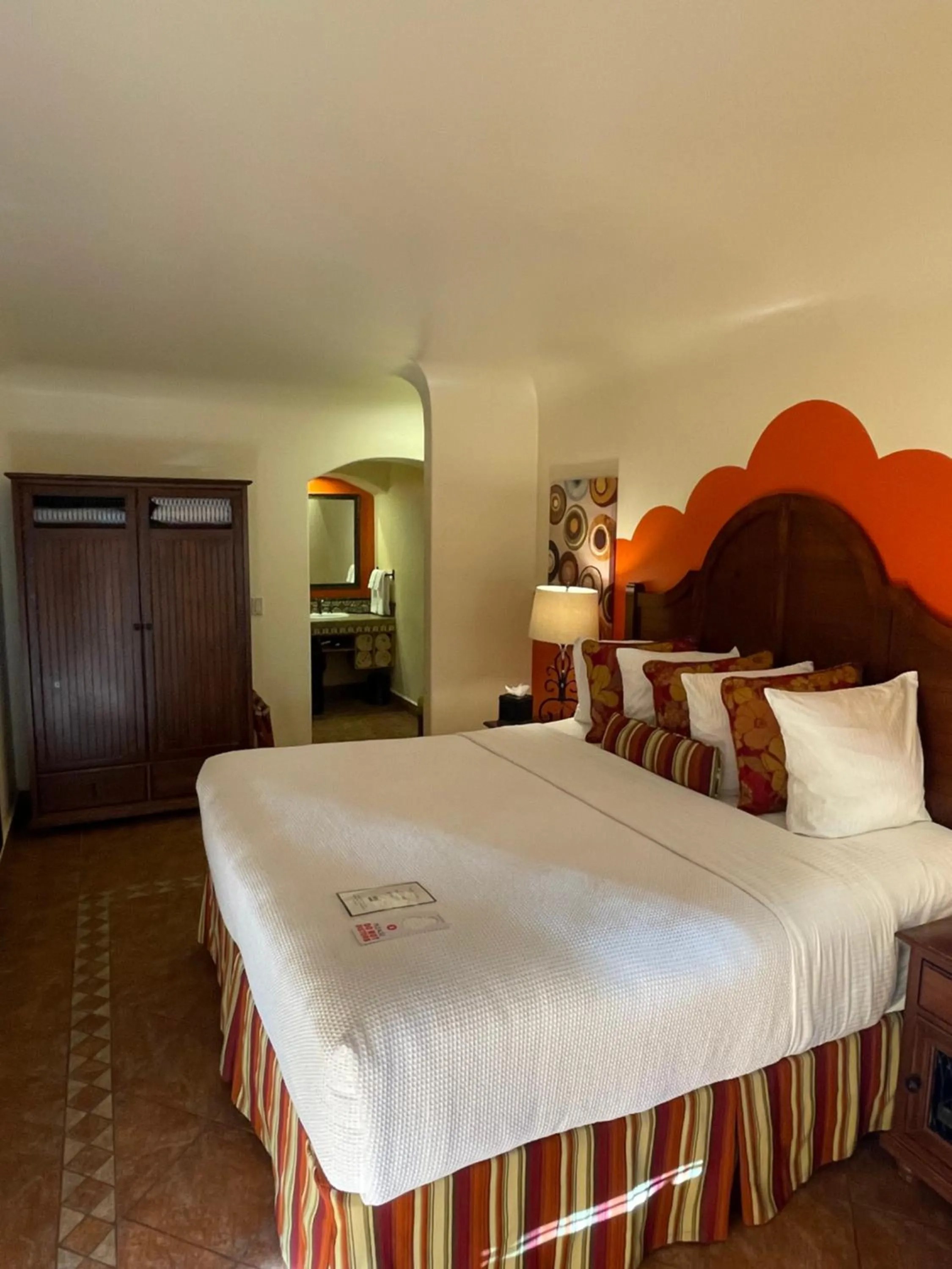 Bed in Los Arboles Hotel