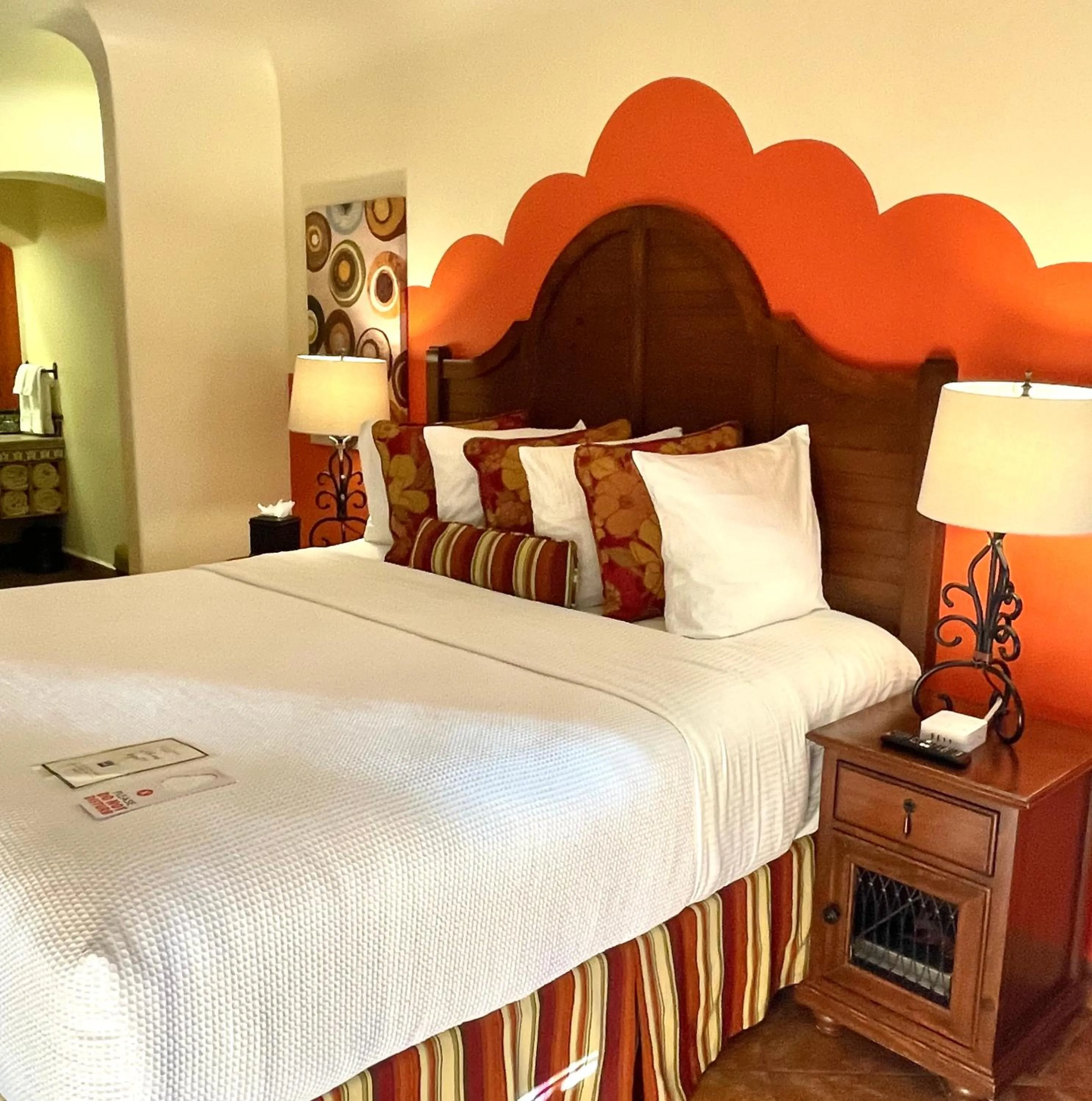 Bed in Los Arboles Hotel