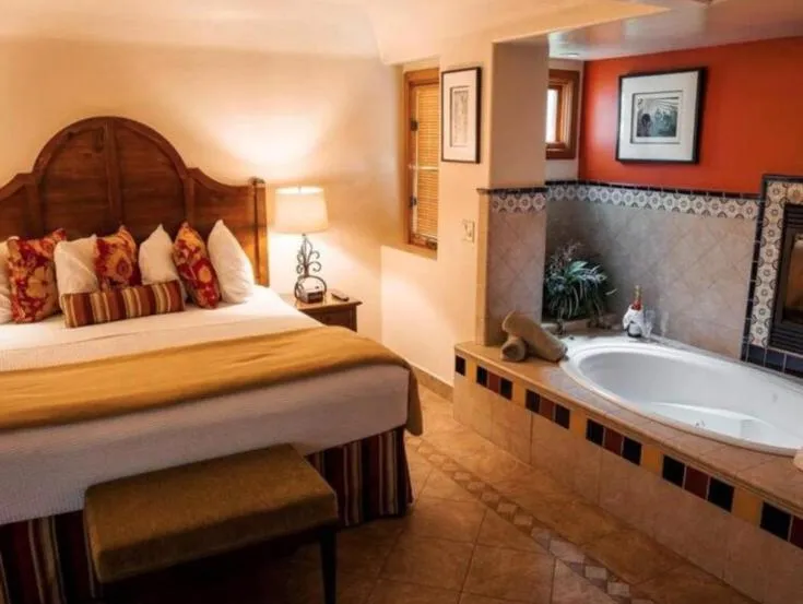 Bed in Los Arboles Hotel