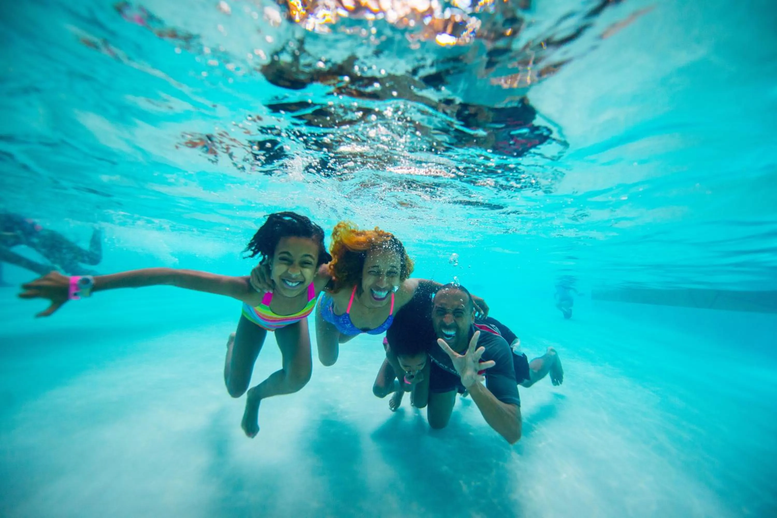 People in Great Wolf Lodge Southern California