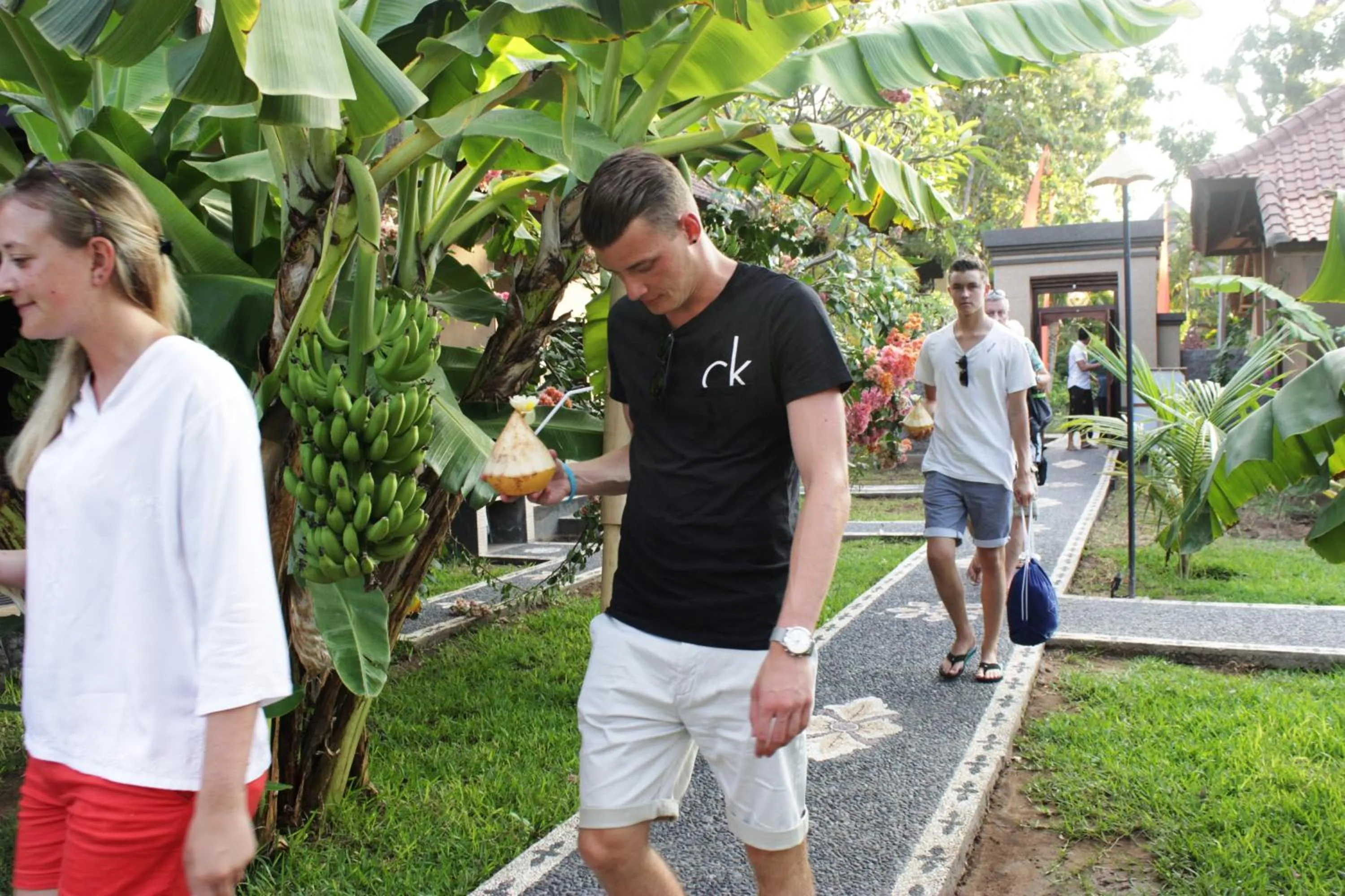 People in Kubu Padi Wooden House
