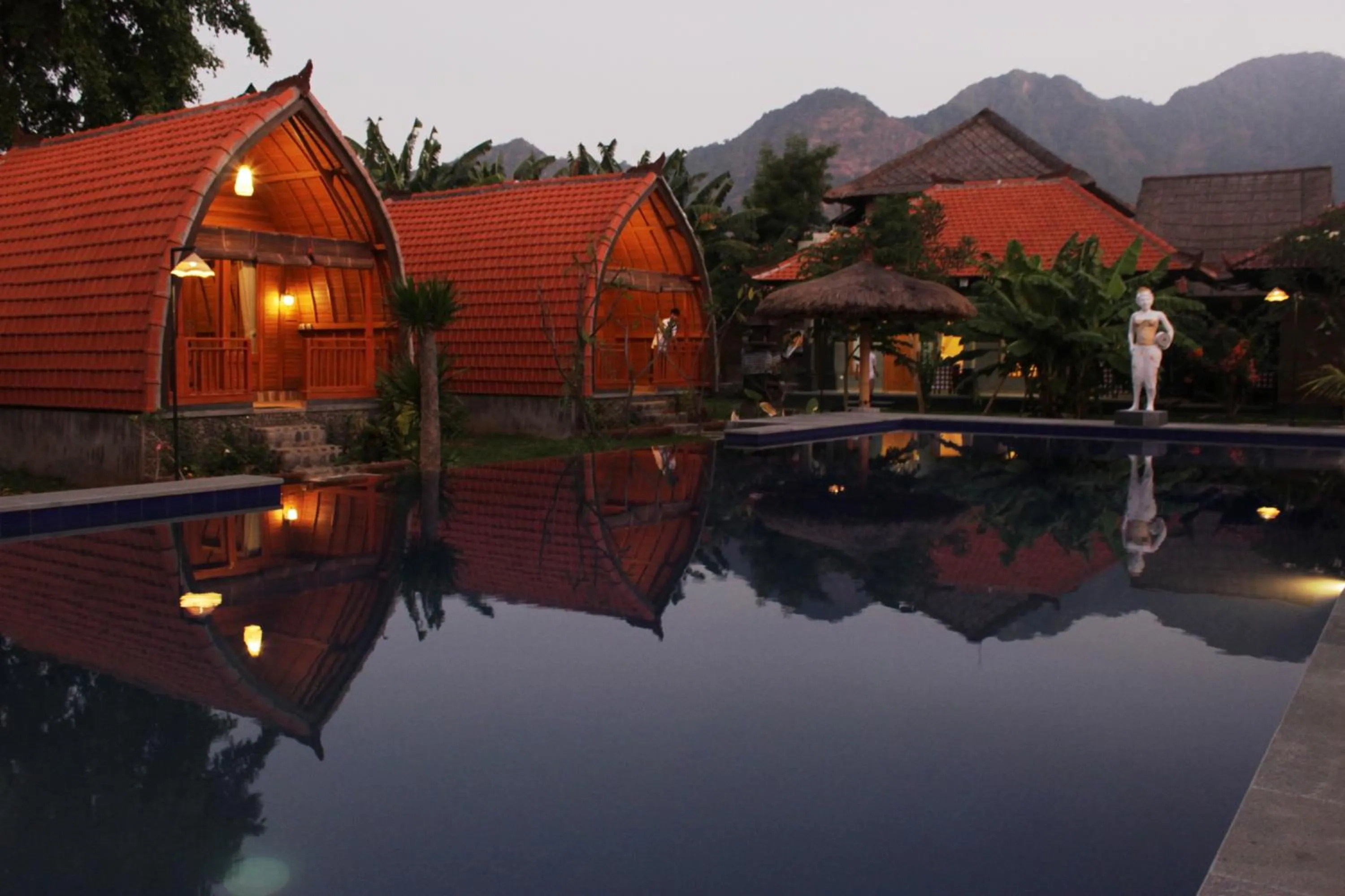 Mountain view in Kubu Padi Wooden House