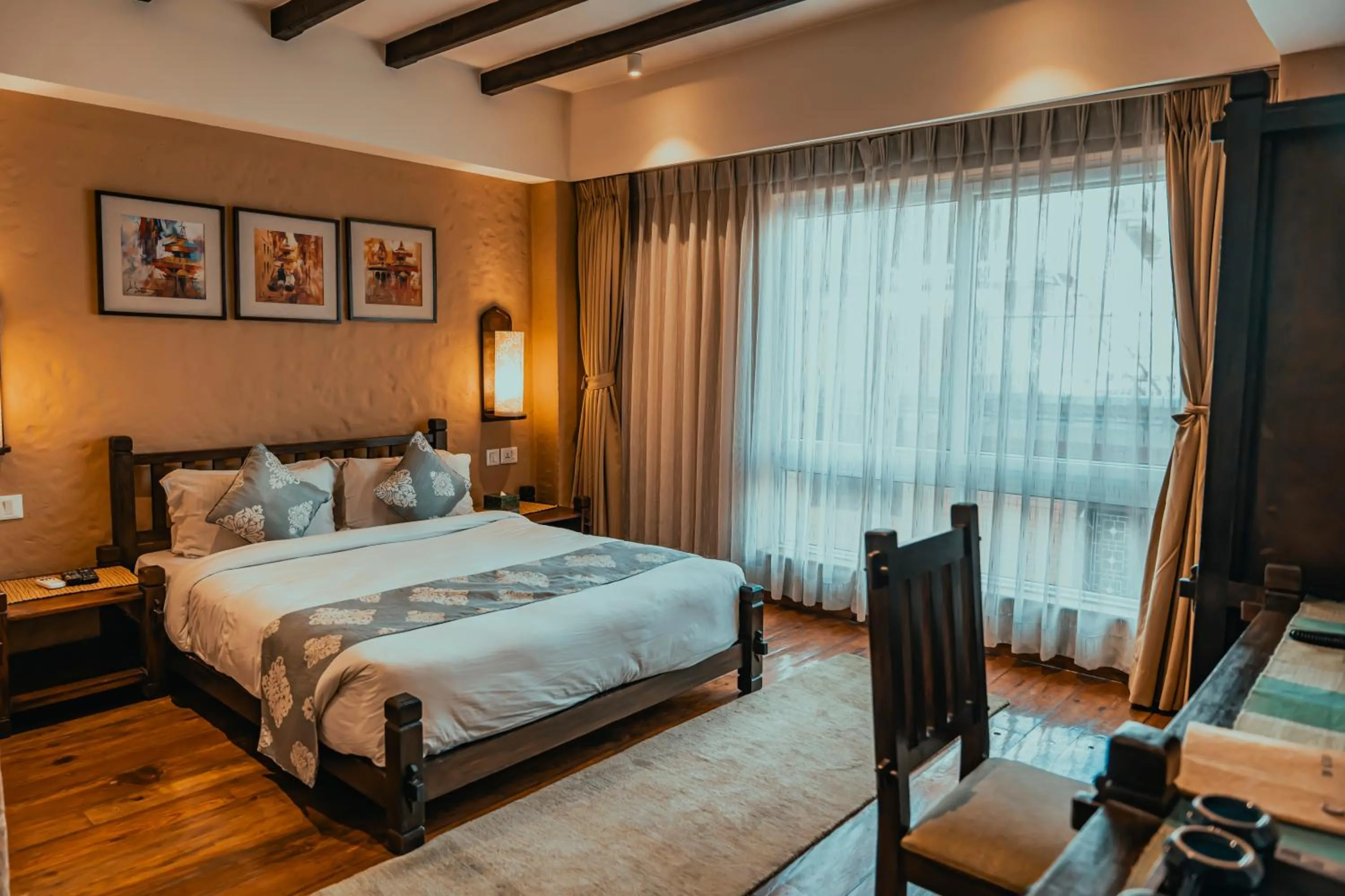 Bedroom, Bed in Hotel Thamel House - 6 km from Boudhanath Stupa, Kathmandu