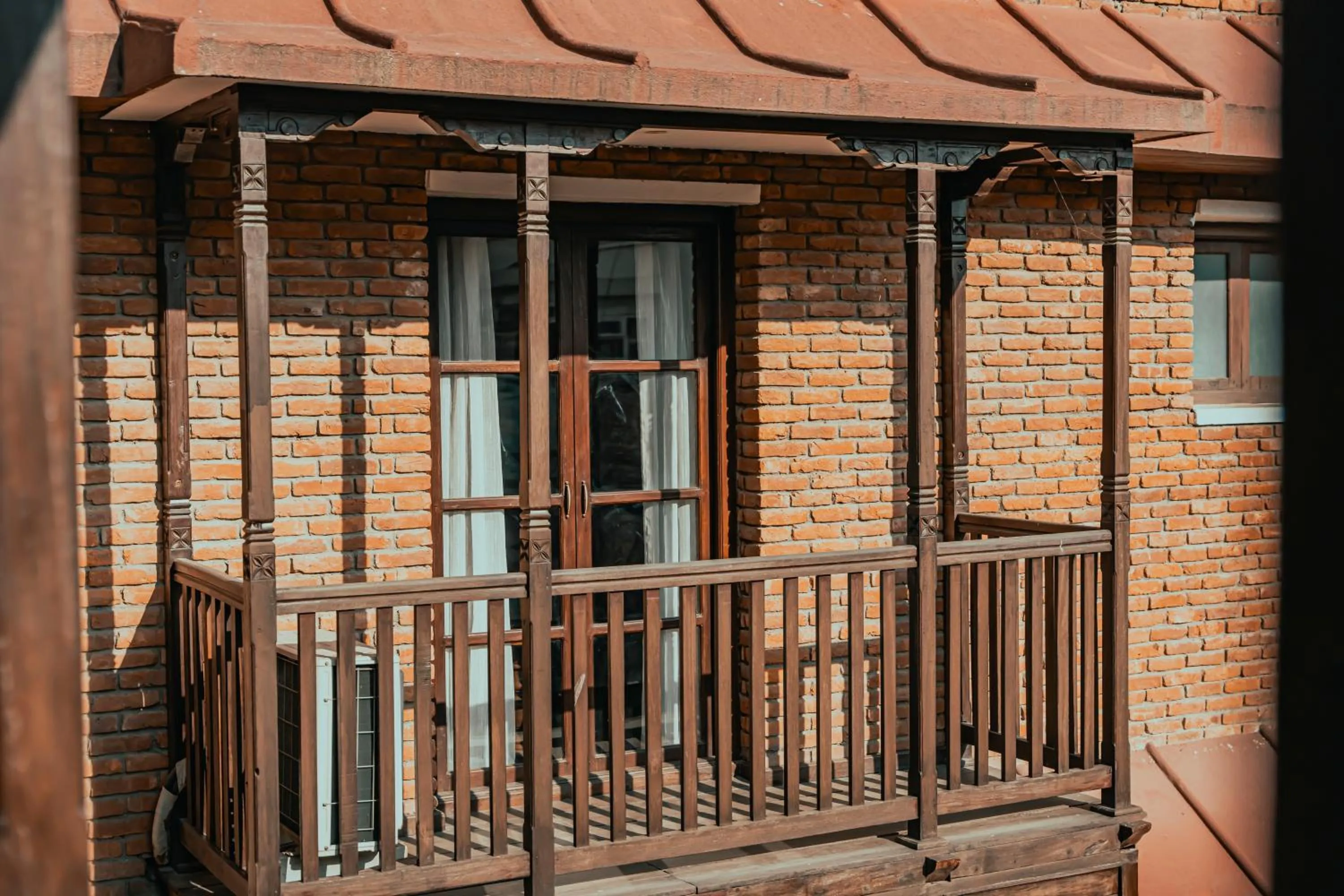 Balcony/Terrace in Hotel Thamel House - 6 km from Boudhanath Stupa, Kathmandu