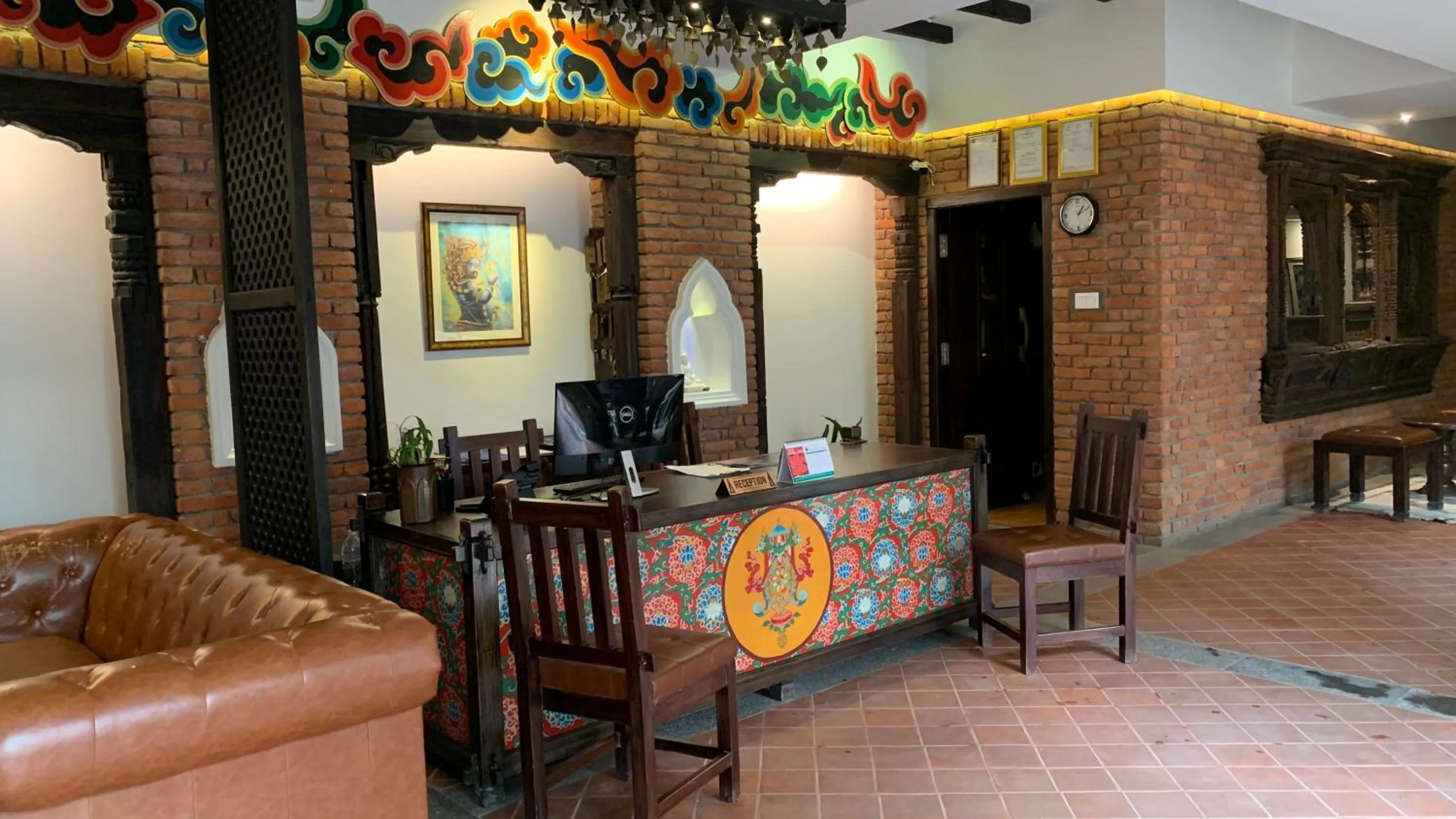 Lobby or reception in Hotel Thamel House - 6 km from Boudhanath Stupa, Kathmandu