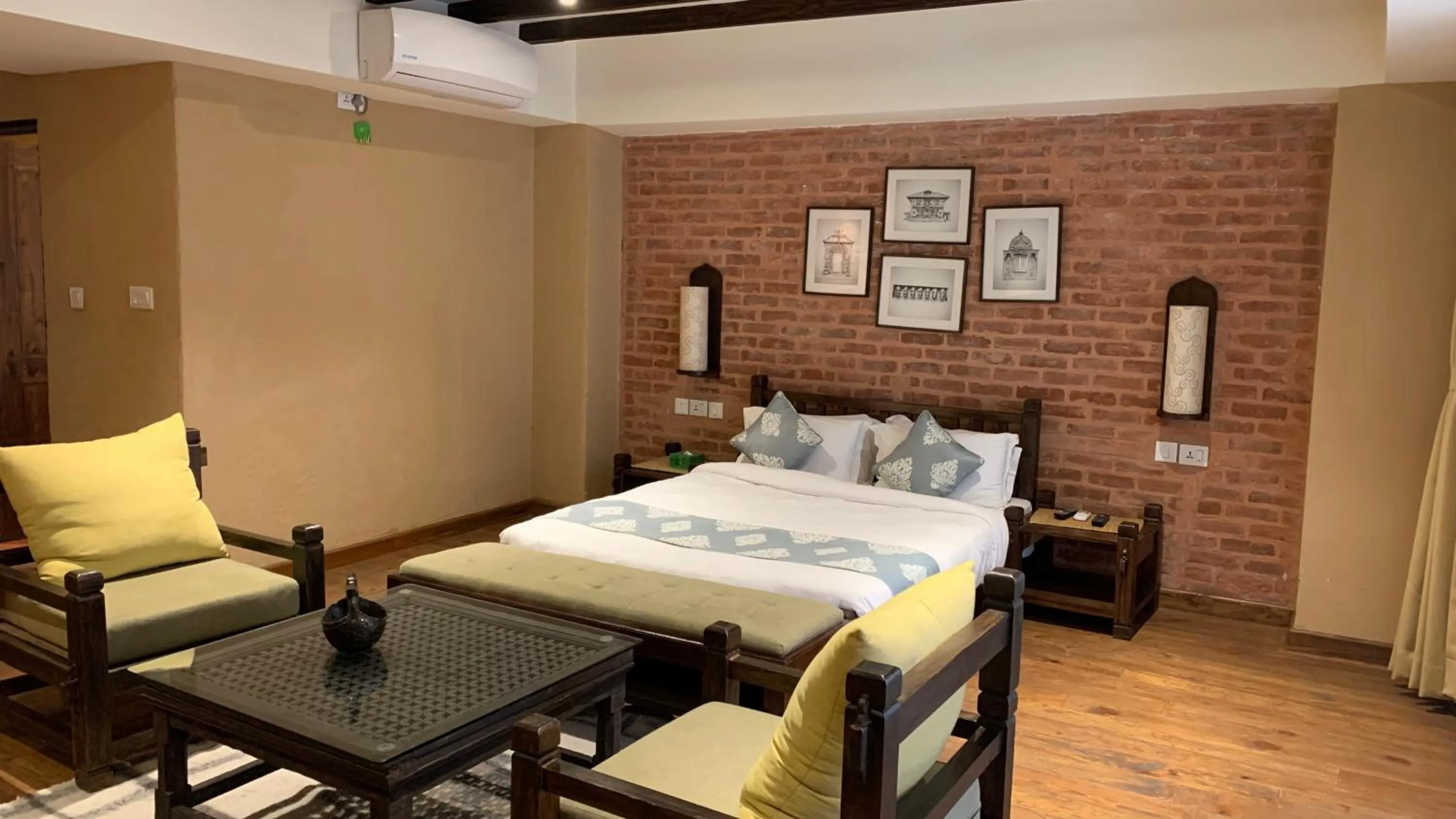 Seating area, Bed in Hotel Thamel House - 6 km from Boudhanath Stupa, Kathmandu