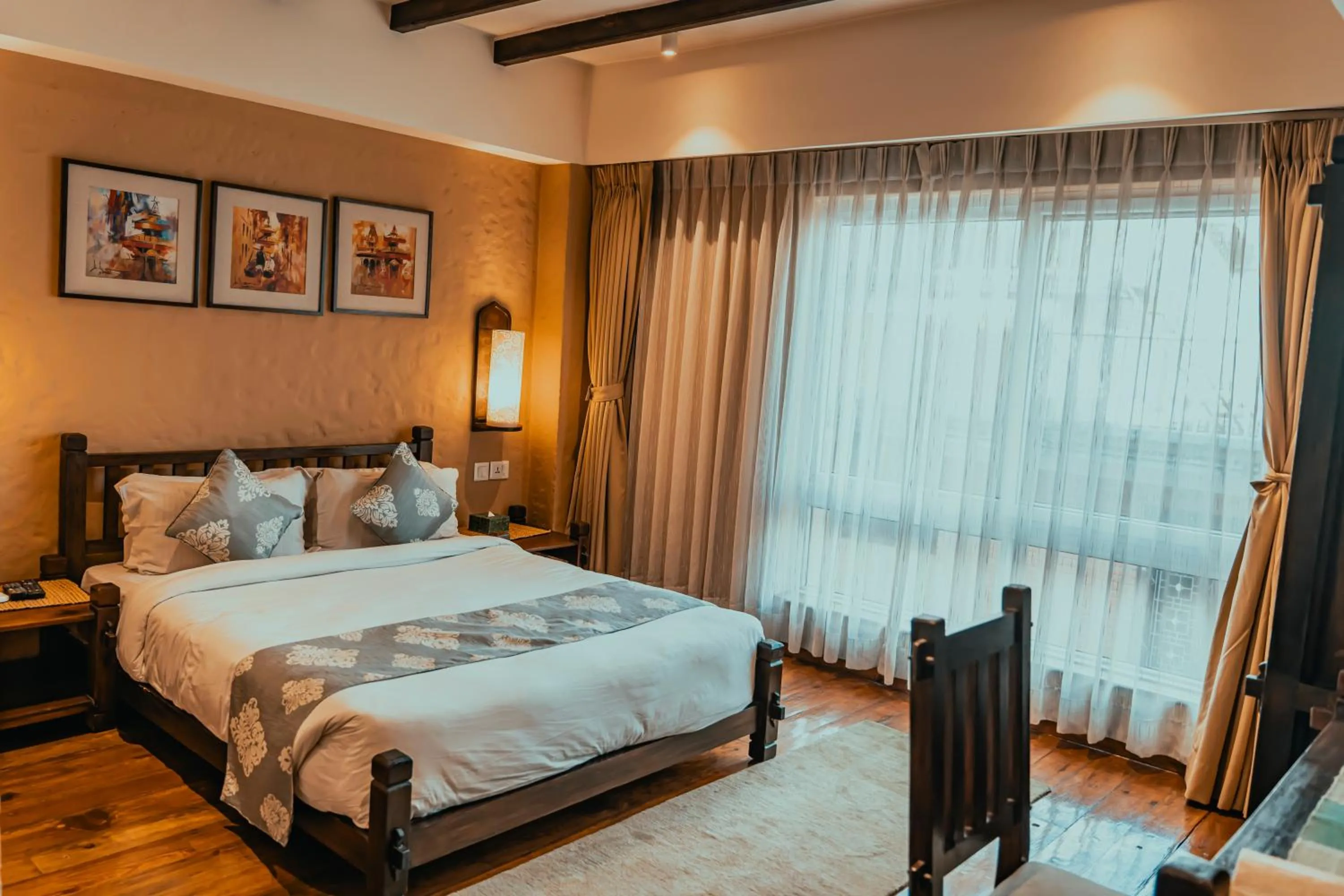 Bed in Hotel Thamel House - 6 km from Boudhanath Stupa, Kathmandu