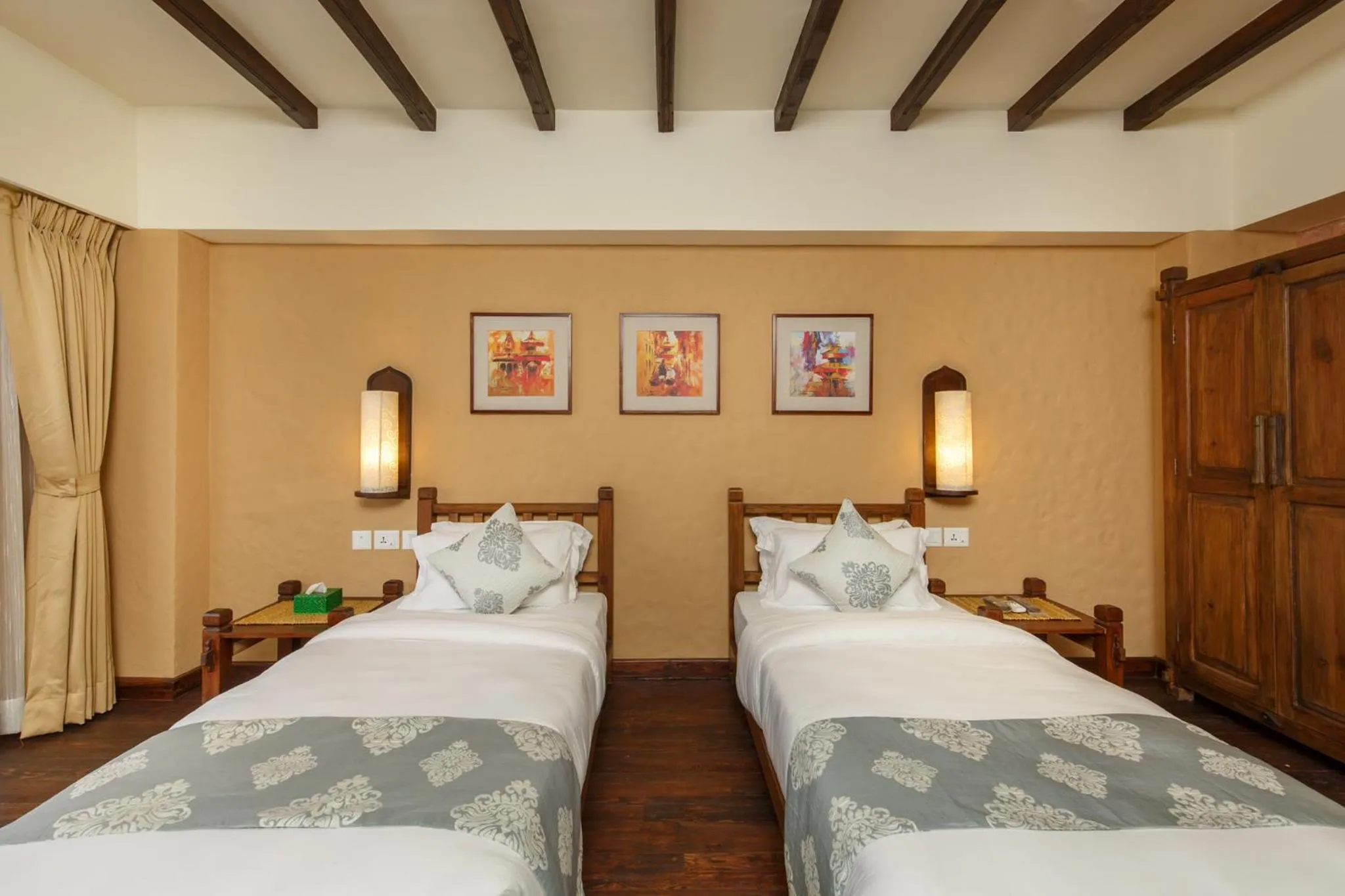 Bedroom, Bed in Hotel Thamel House - 6 km from Boudhanath Stupa, Kathmandu