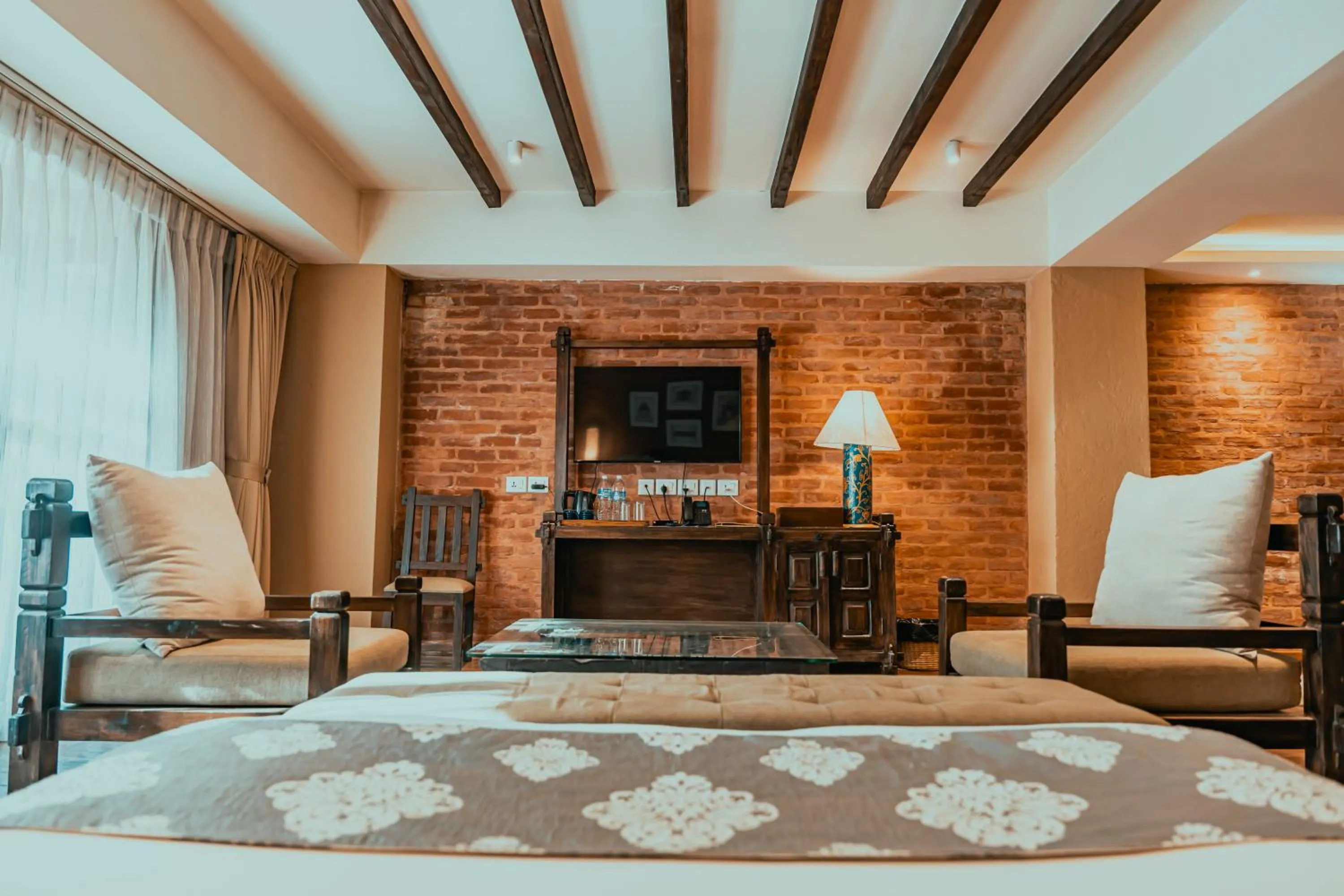 TV and multimedia, Bed in Hotel Thamel House - 6 km from Boudhanath Stupa, Kathmandu