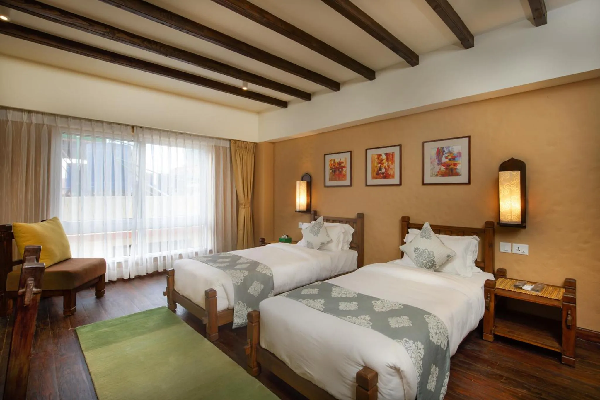 Bedroom, Bed in Hotel Thamel House - 6 km from Boudhanath Stupa, Kathmandu