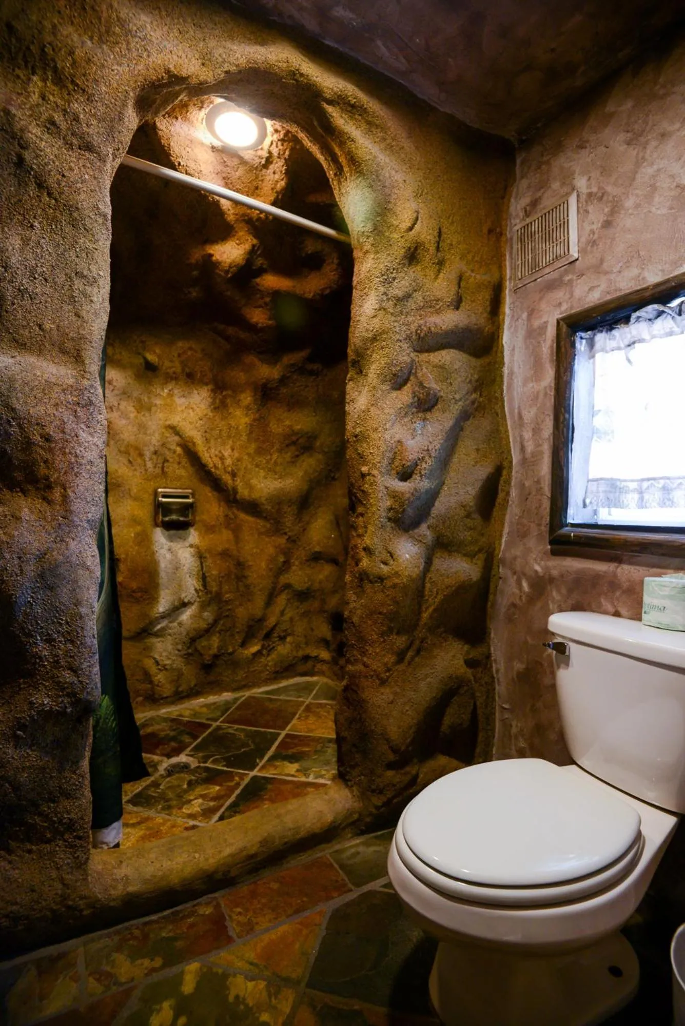 Shower in Castle Wood Theme Cottages- COUPLES ONLY