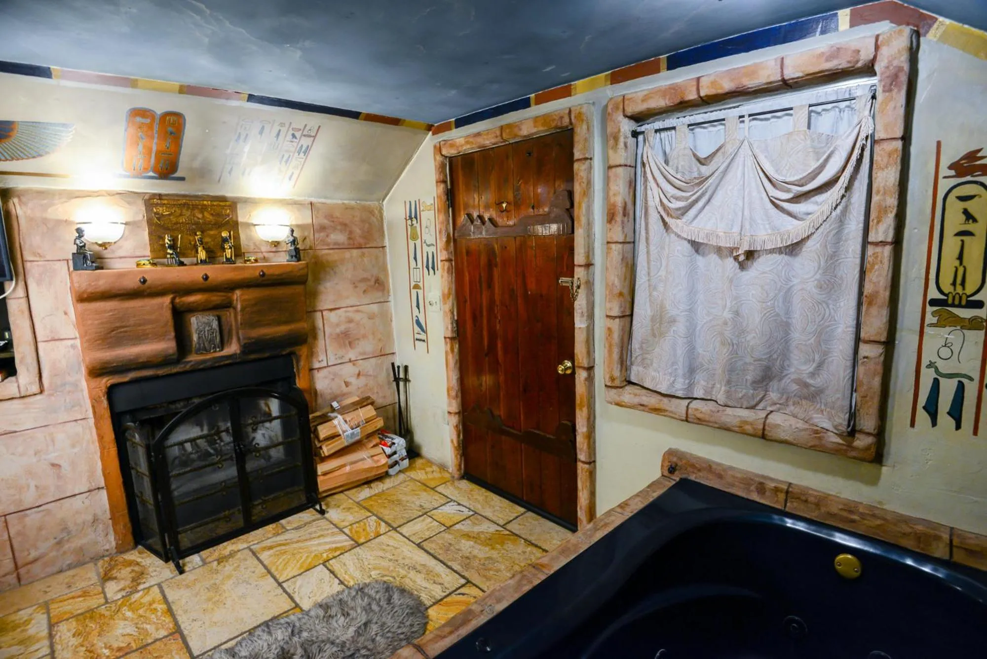 View (from property/room) in Castle Wood Theme Cottages- COUPLES ONLY