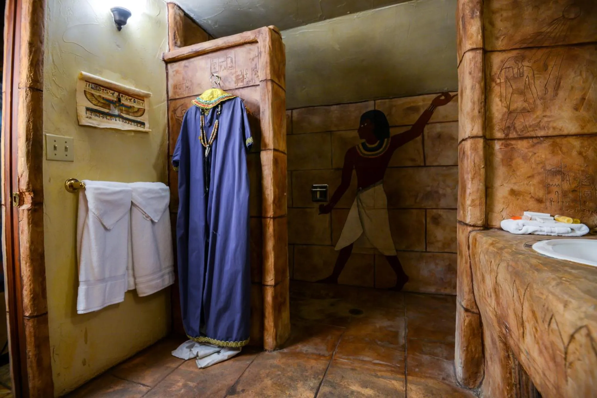 Bathroom in Castle Wood Theme Cottages- COUPLES ONLY