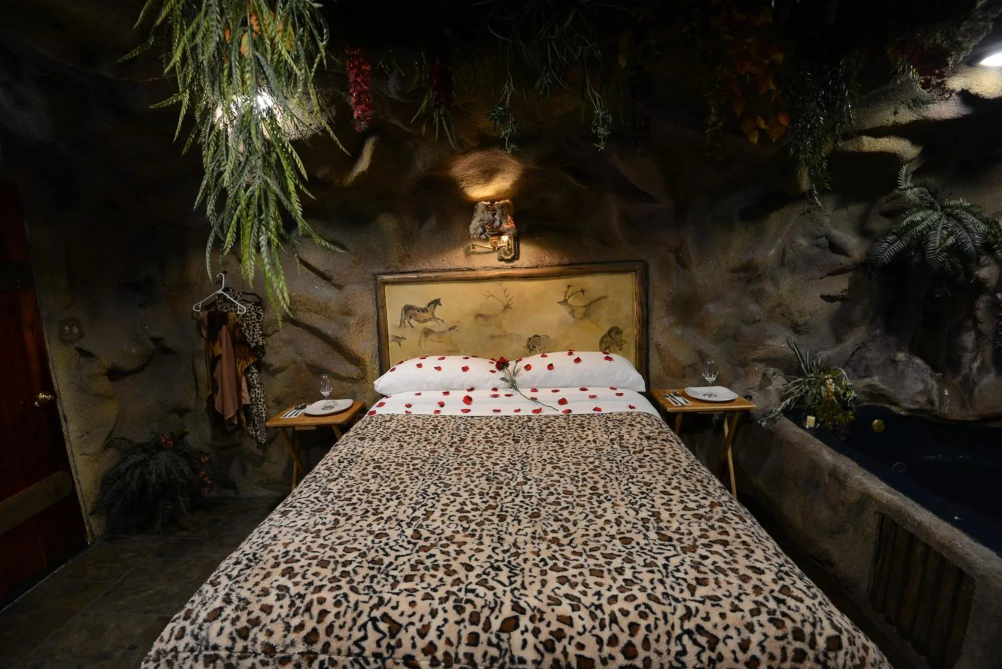 Bed in Castle Wood Theme Cottages- COUPLES ONLY