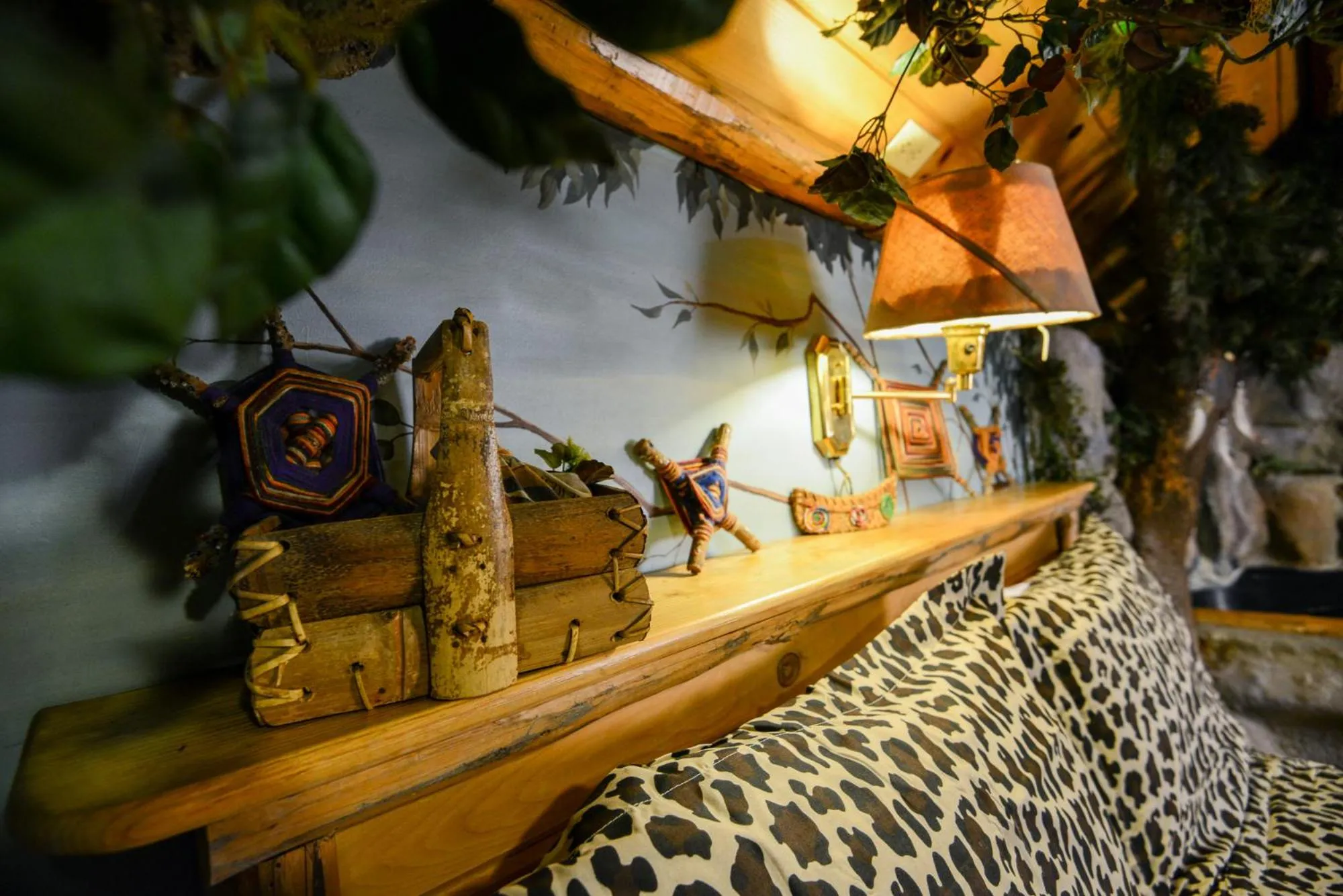 Bed in Castle Wood Theme Cottages- COUPLES ONLY