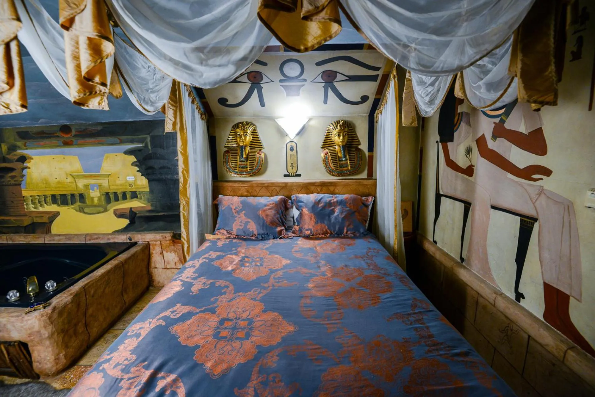 Bed in Castle Wood Theme Cottages- COUPLES ONLY