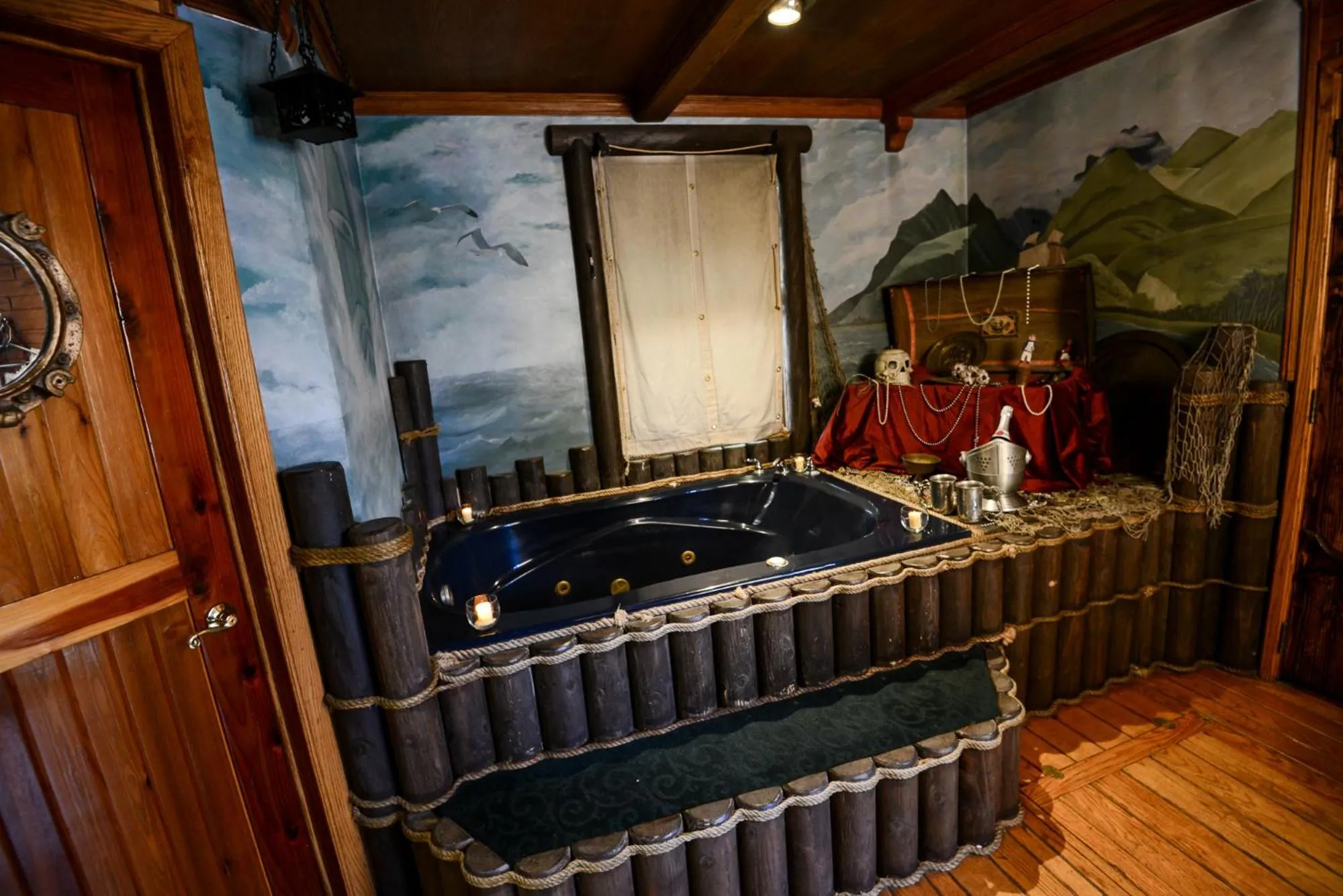 Hot Tub in Castle Wood Theme Cottages- COUPLES ONLY