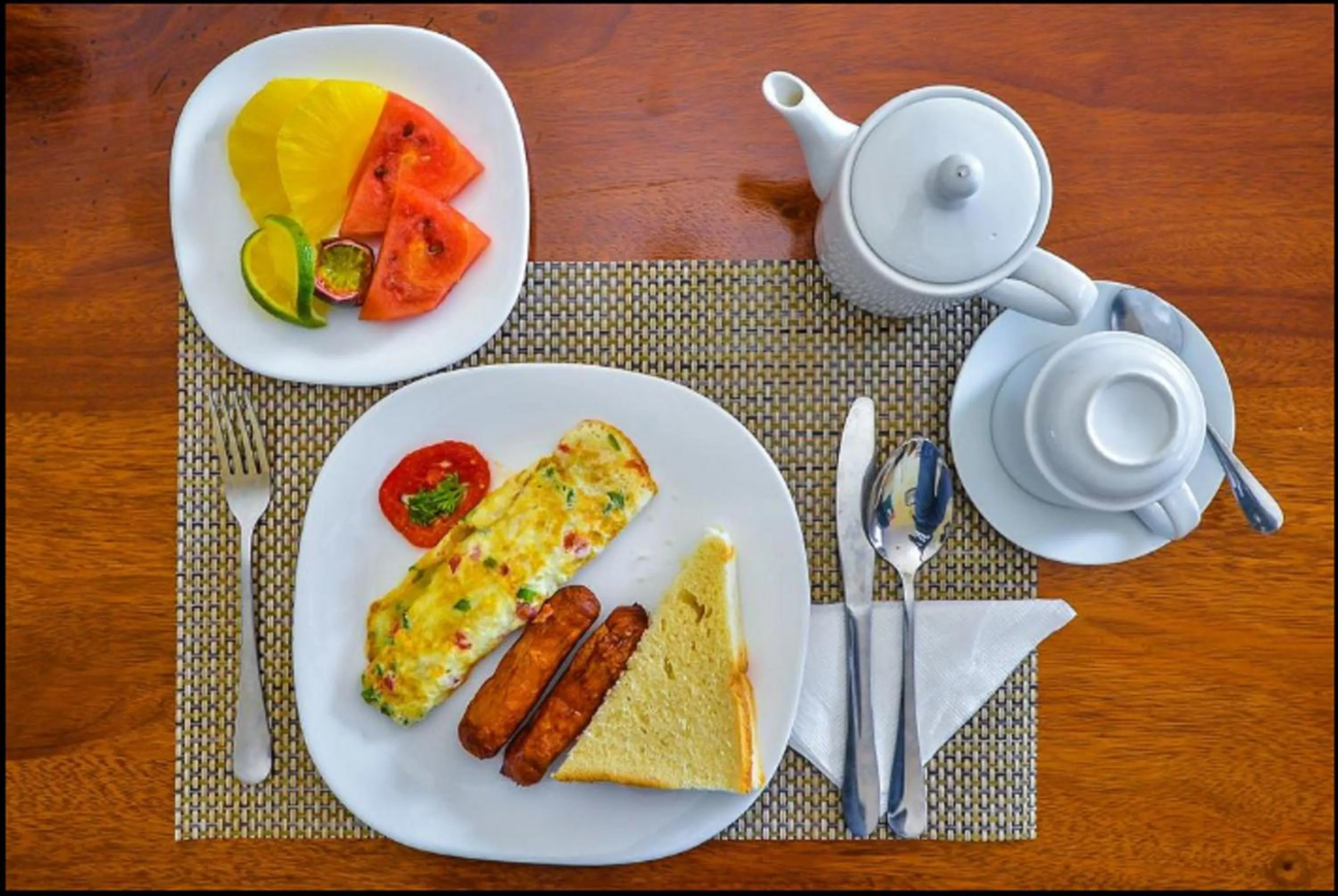 Continental breakfast in AIRPORT HOTEL Entebbe