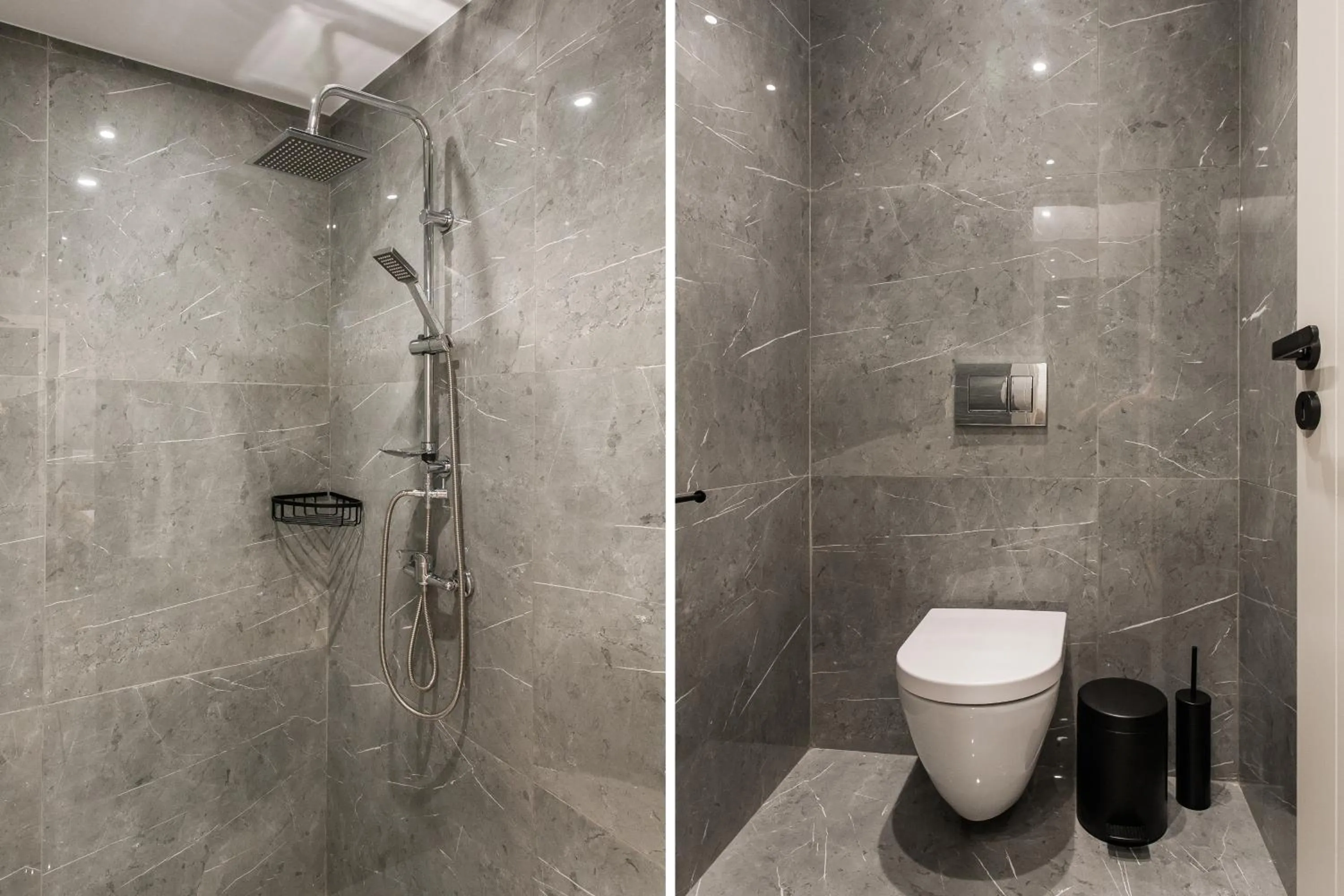 Shower in Step One | Luxury Suites right in the heart of Acropolis next to metro station