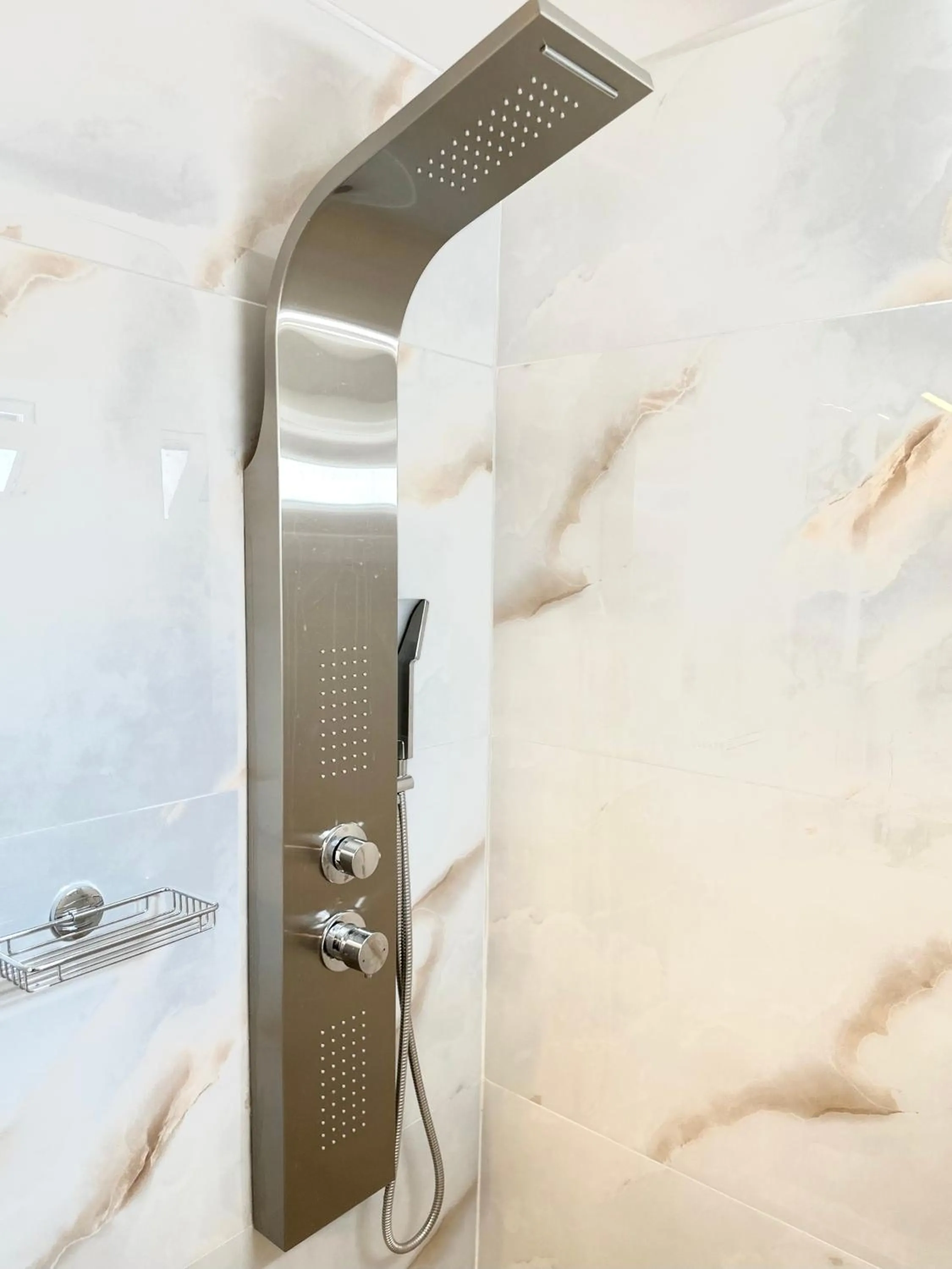 Shower in Step One | Luxury Suites right in the heart of Acropolis next to metro station