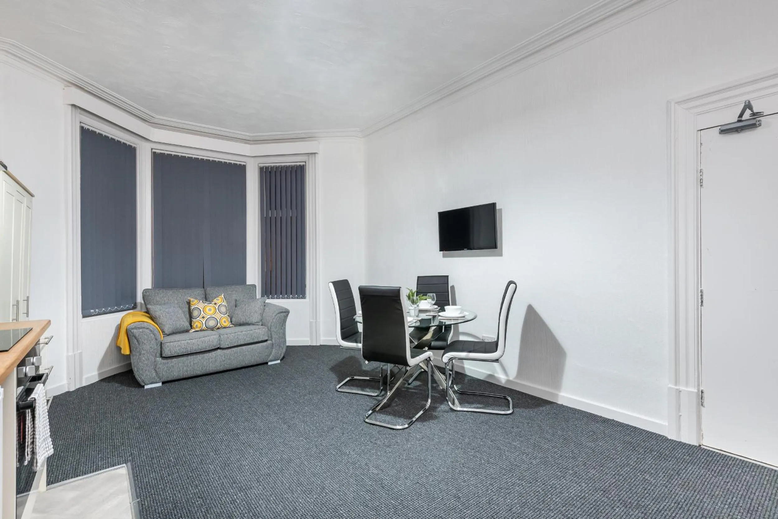 Living room in Velvet Coaster Apartments