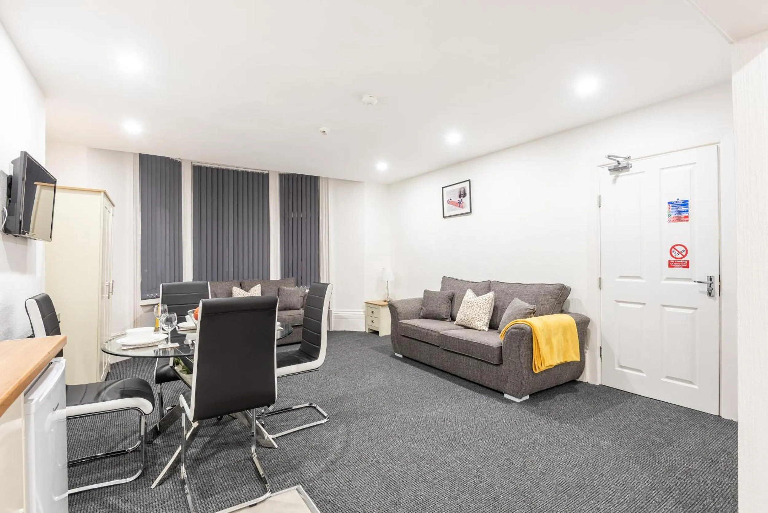 Living room in Velvet Coaster Apartments