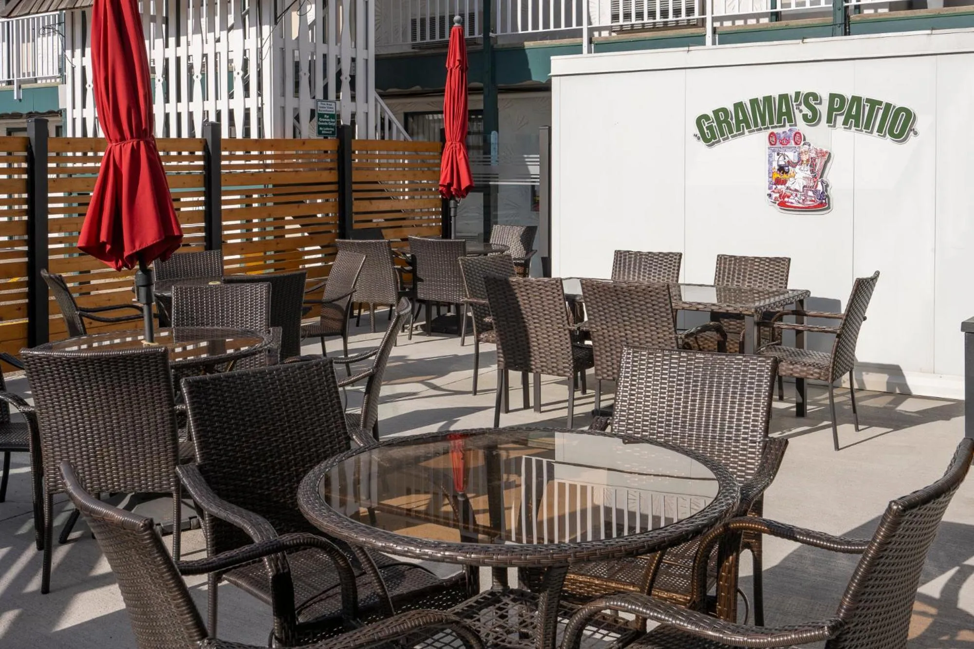 Patio in Grama's Inn