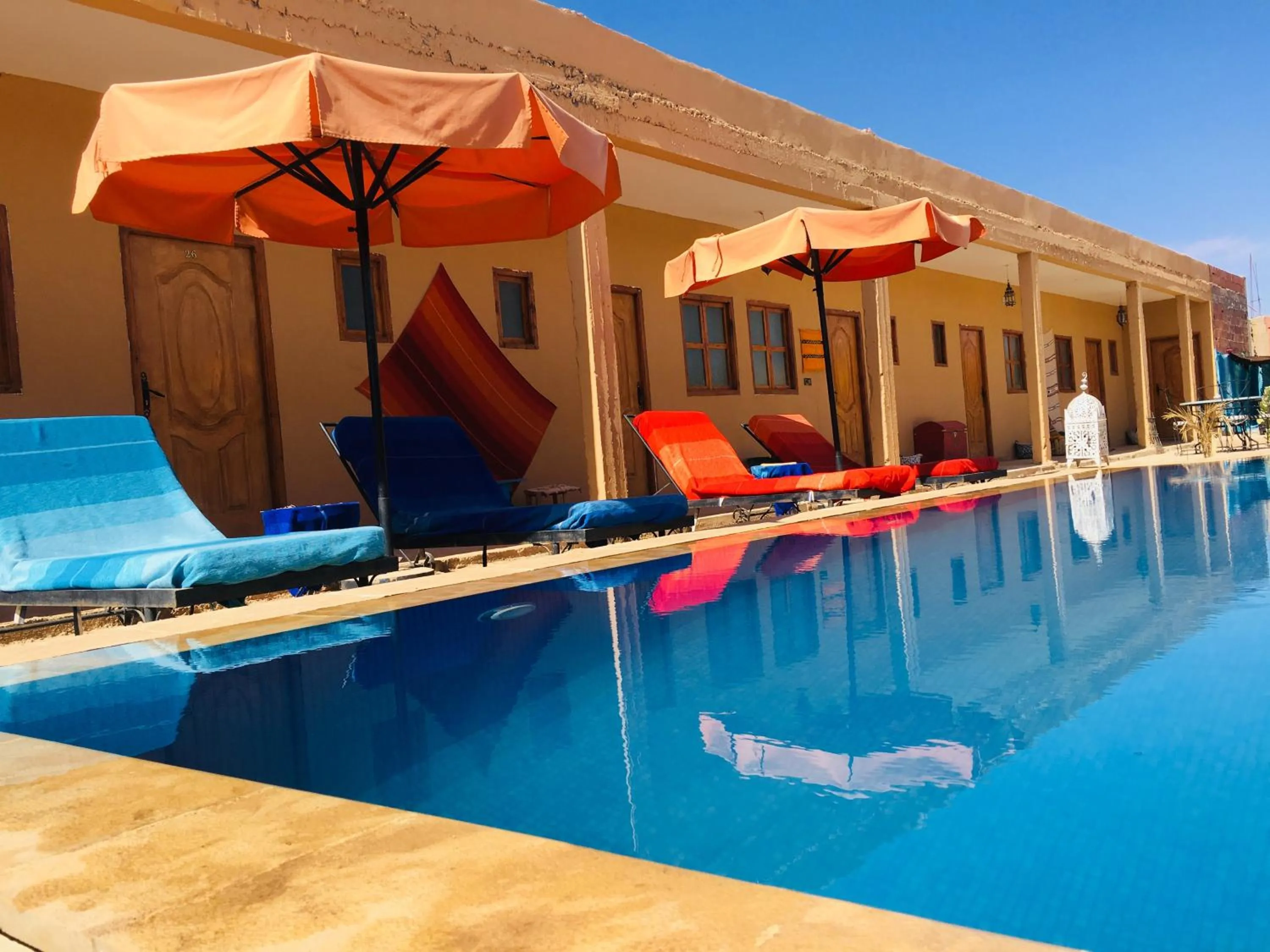 Swimming pool in Riad Hotel Les Flamants