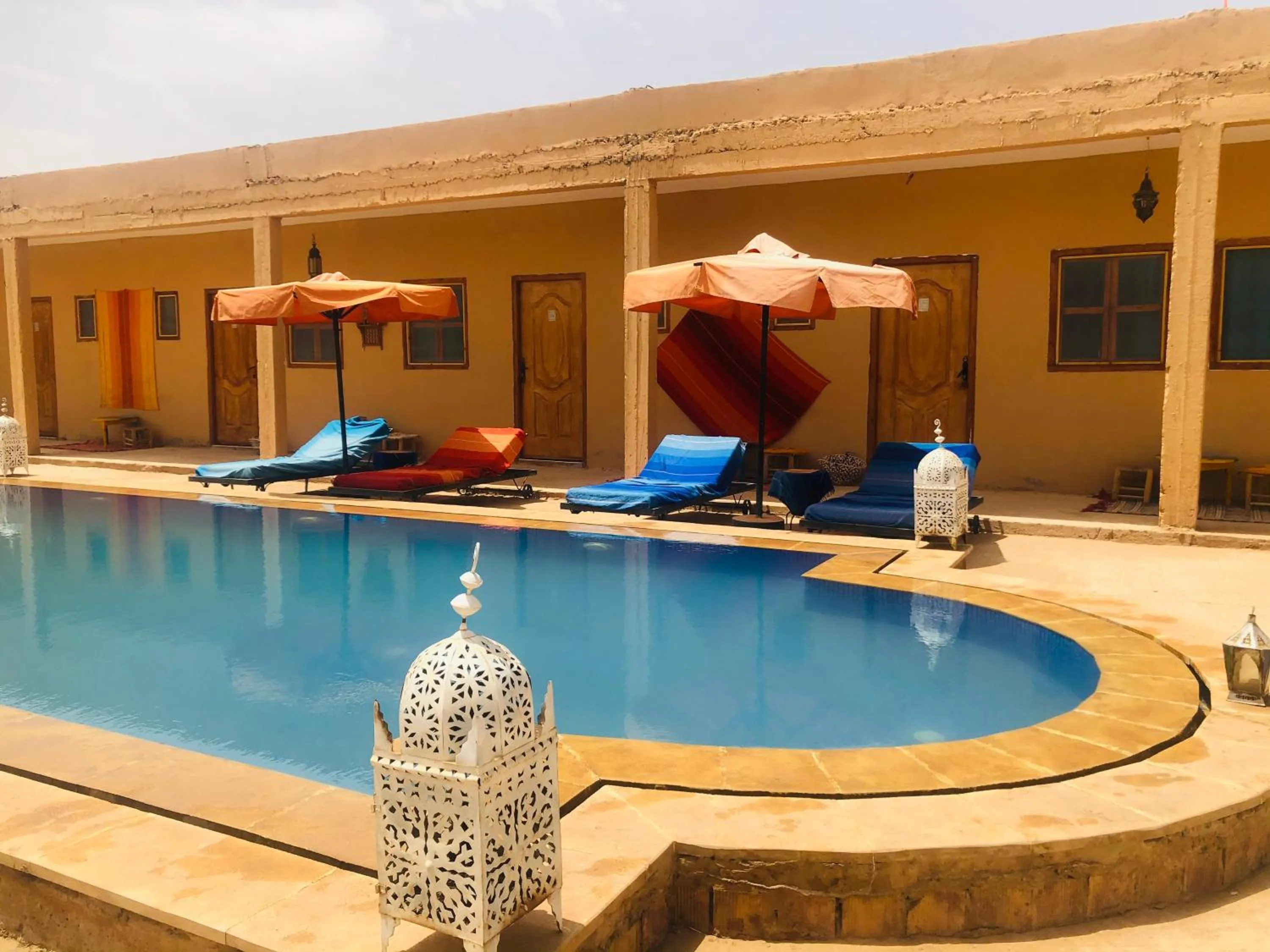 Swimming pool in Riad Hotel Les Flamants