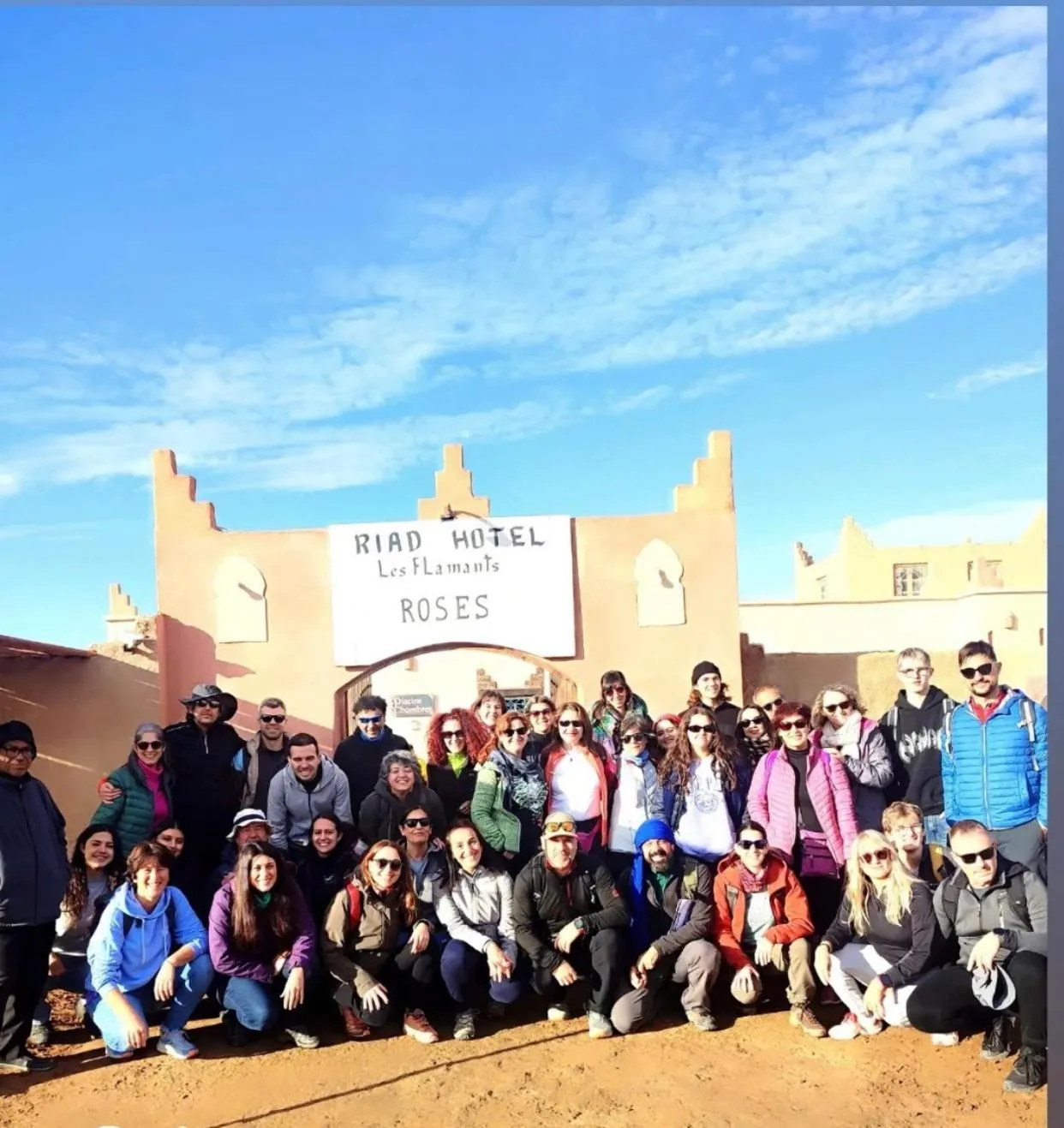 People in Riad Hotel Les Flamants
