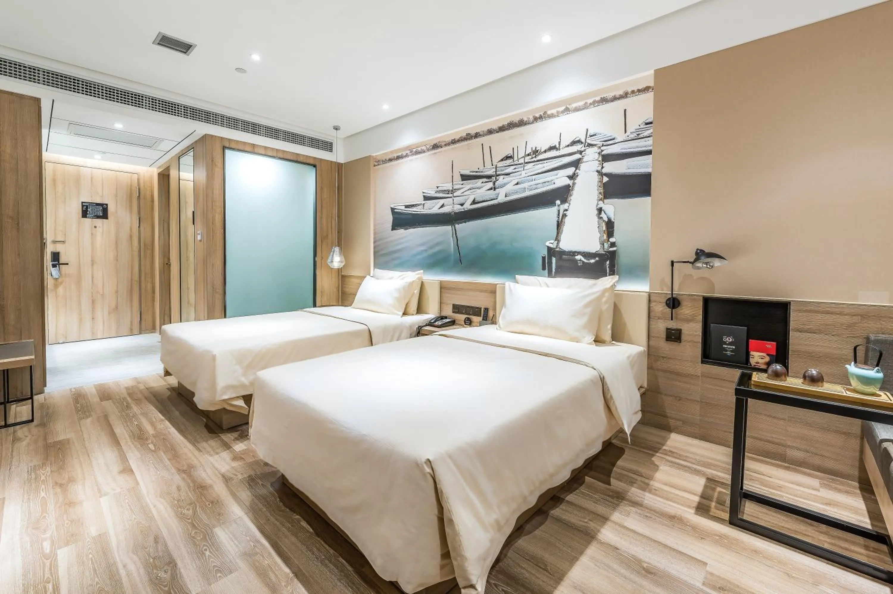 Bed in Atour Hotel Hangzhou West Lake