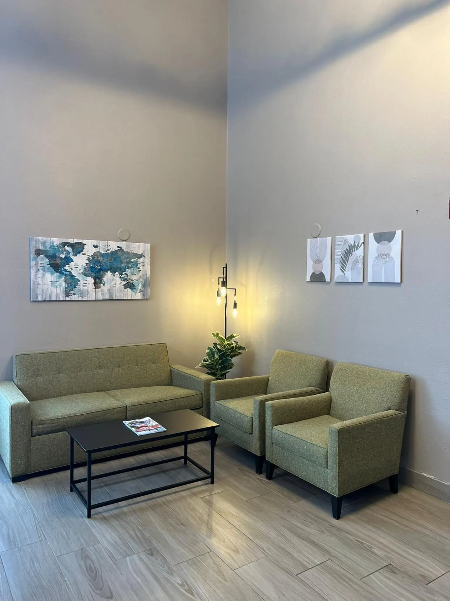 Seating area in Super 8 by Wyndham Watertown WI