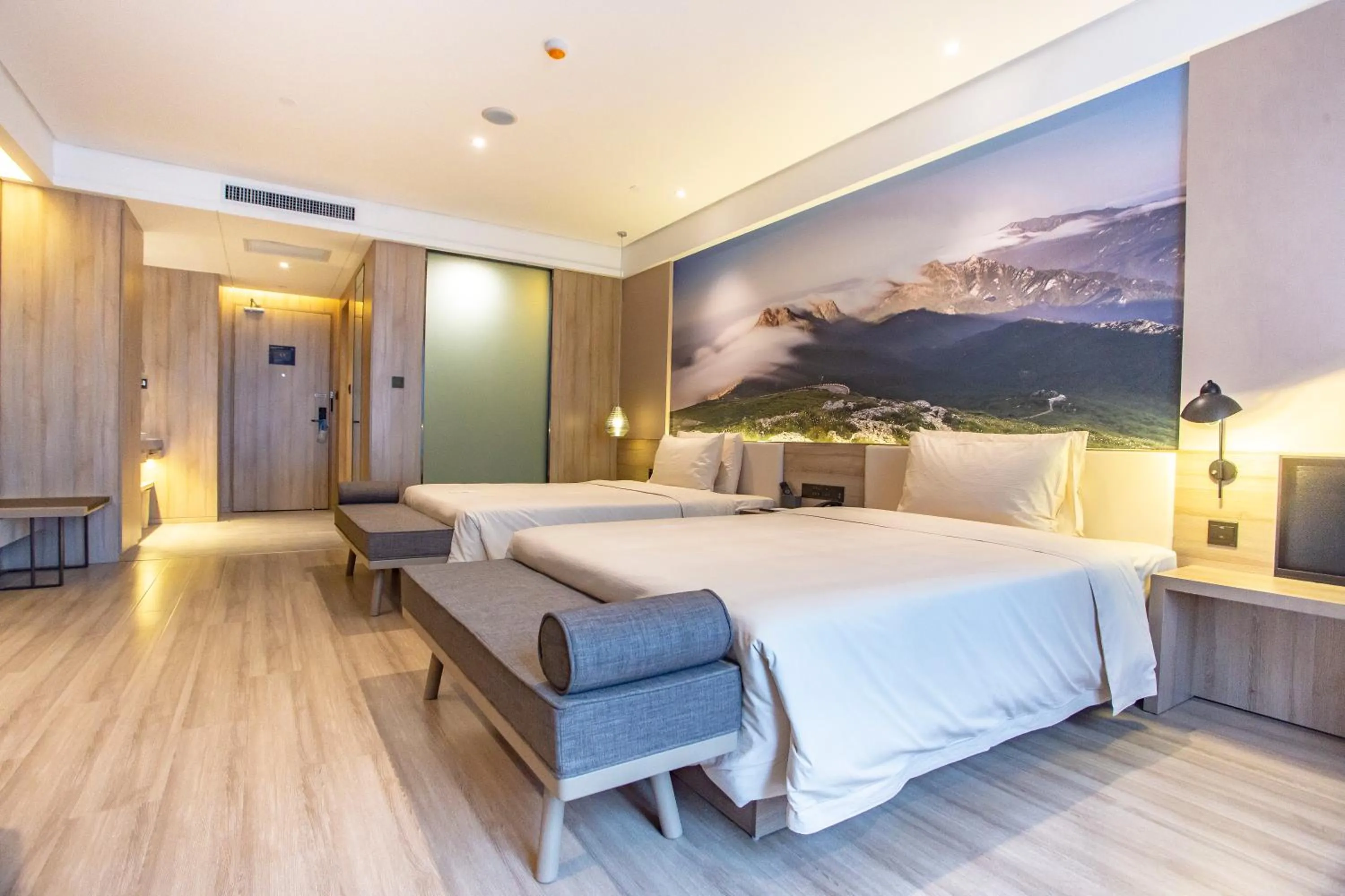 Bed in Atour Hotel Xi'an Gaoxin Jinye Road Branch